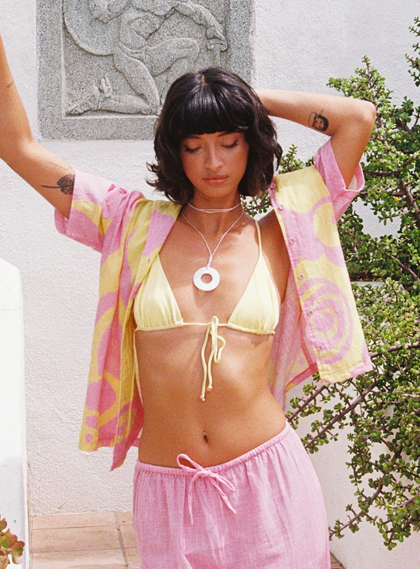 Sollene Top Pink Yellow - Image 2
