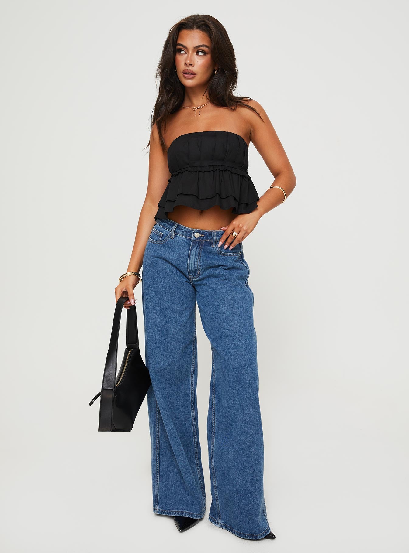 Ericka Strapless Top Black - Image 3