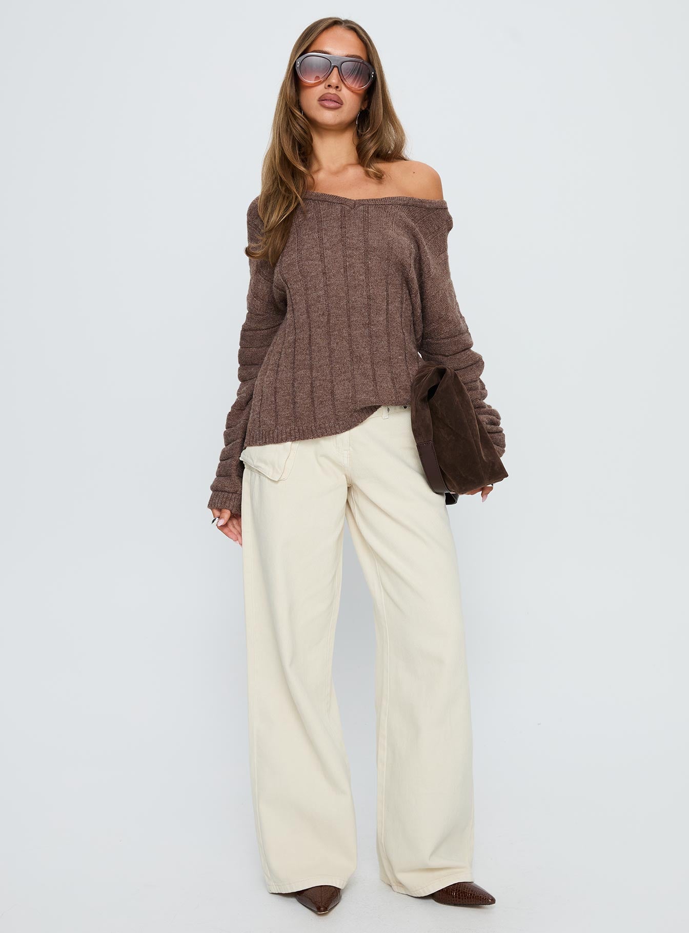 Main Thing Knit Sweater Mocha - Image 3