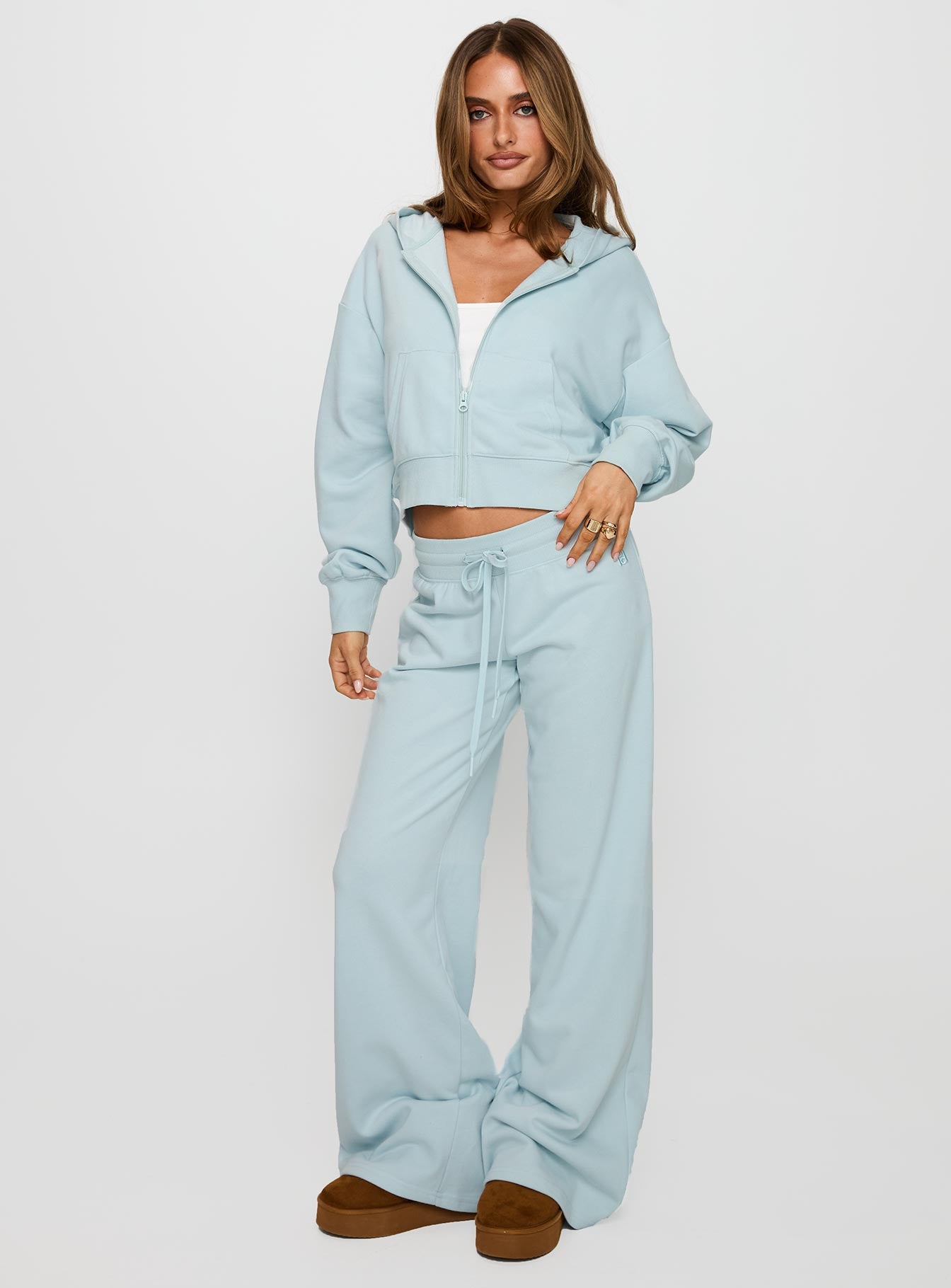 Revive Zip Through Hoodie Blue - Image 3