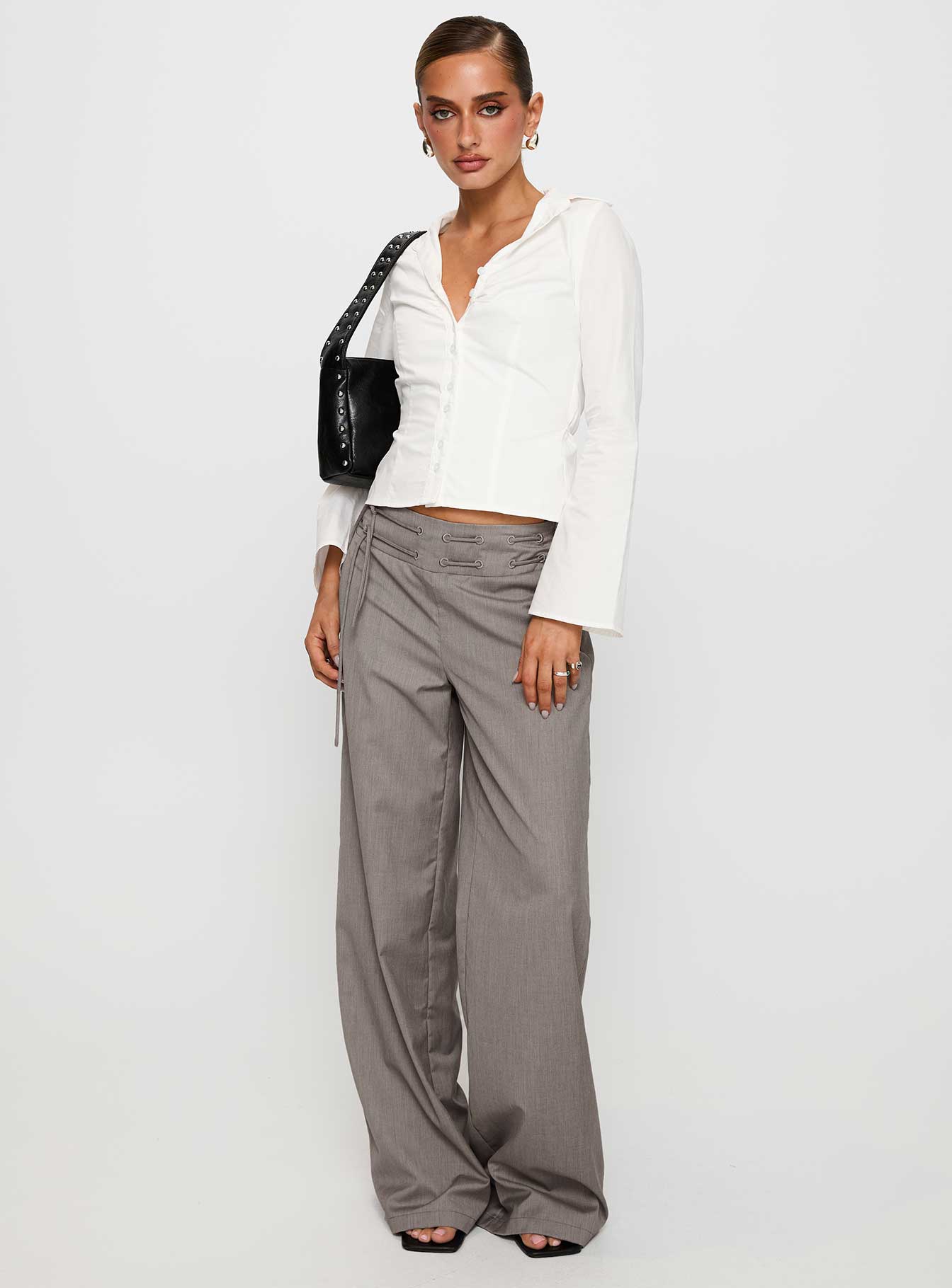 Just Have Fun Wide Leg Pant Grey Tall - Image 6