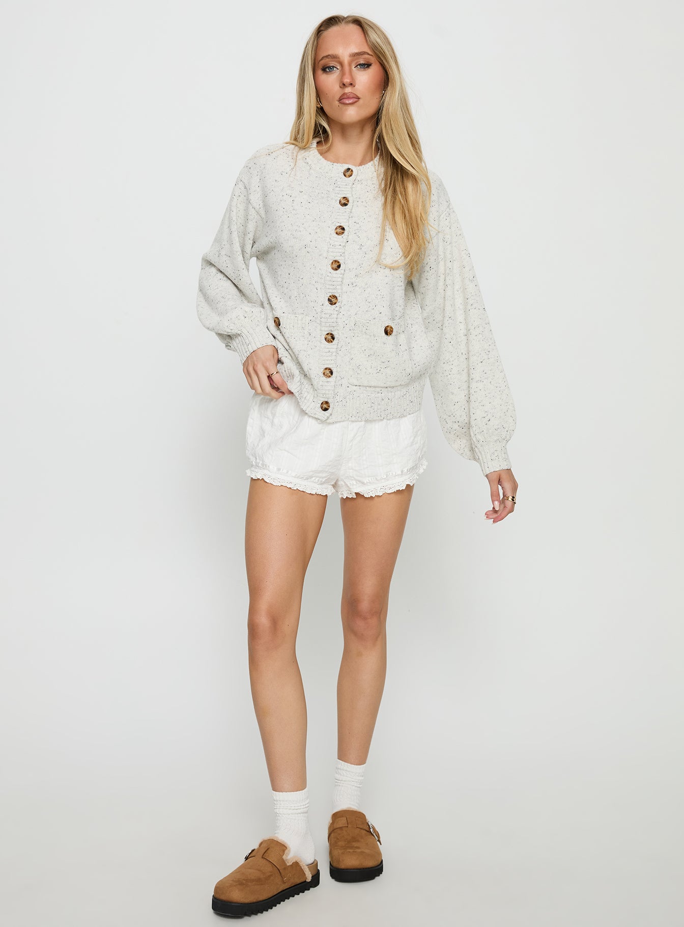 Dorah Boxy Cardigan Grey - Image 3