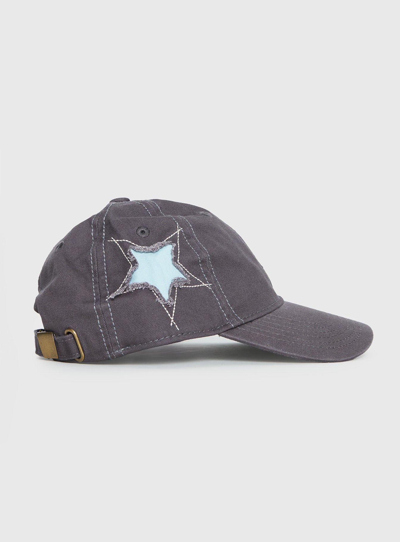 Cultivate Star Detail Cap Grey Blue - Image 3