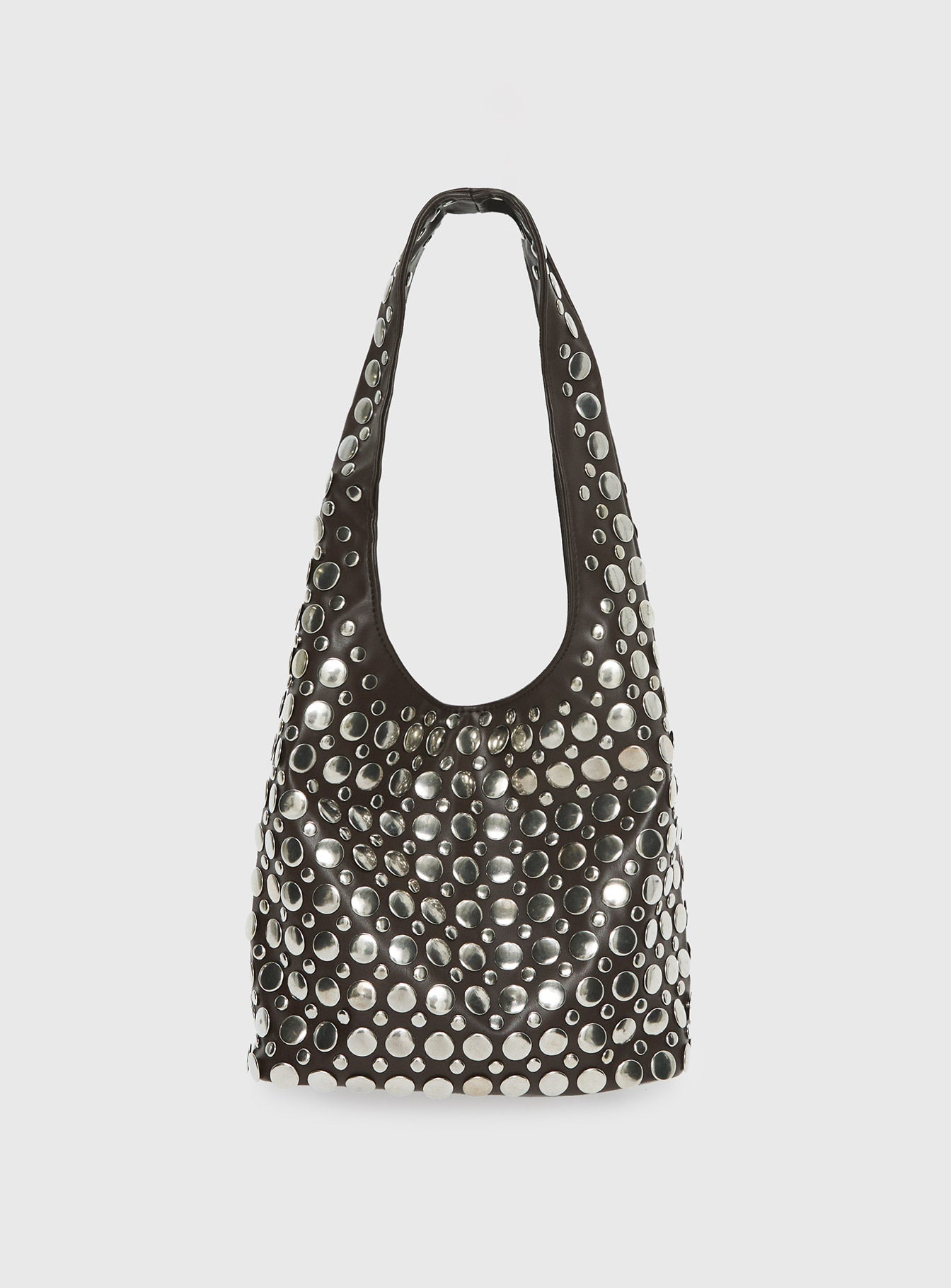 In The Crowd Shoulder Bag Brown Silver - Image 3