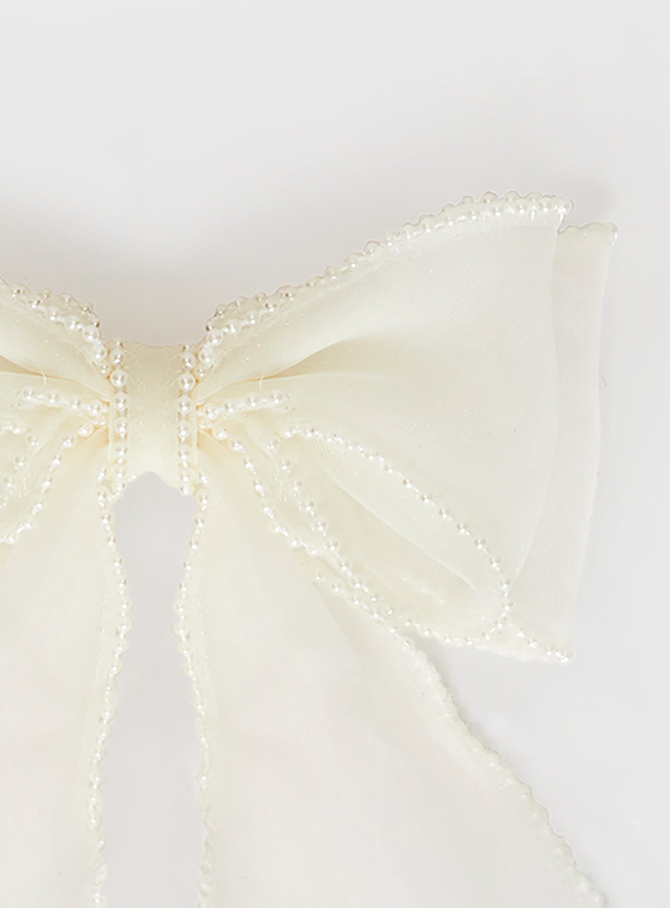 Emorie Hair Bow White - Image 3