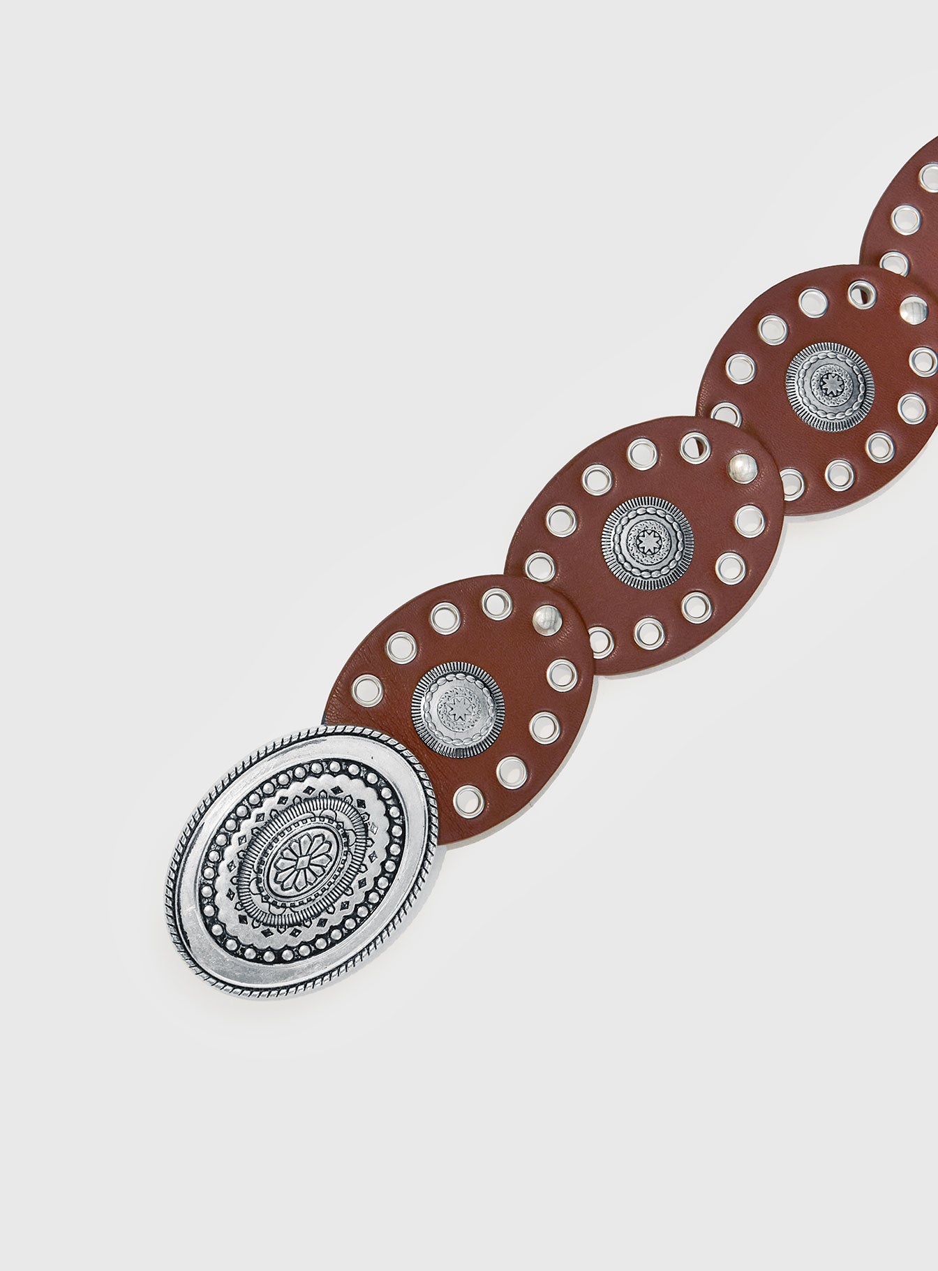Sacrifices Belt Brown Silver - Image 3