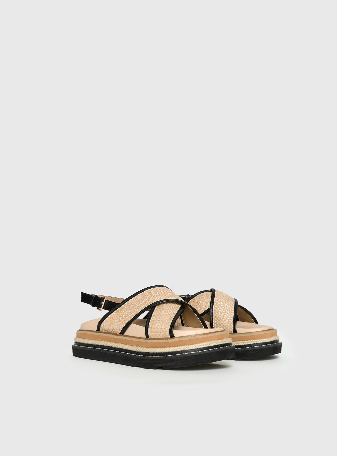 Odi Sandals Tan Black - Image 3