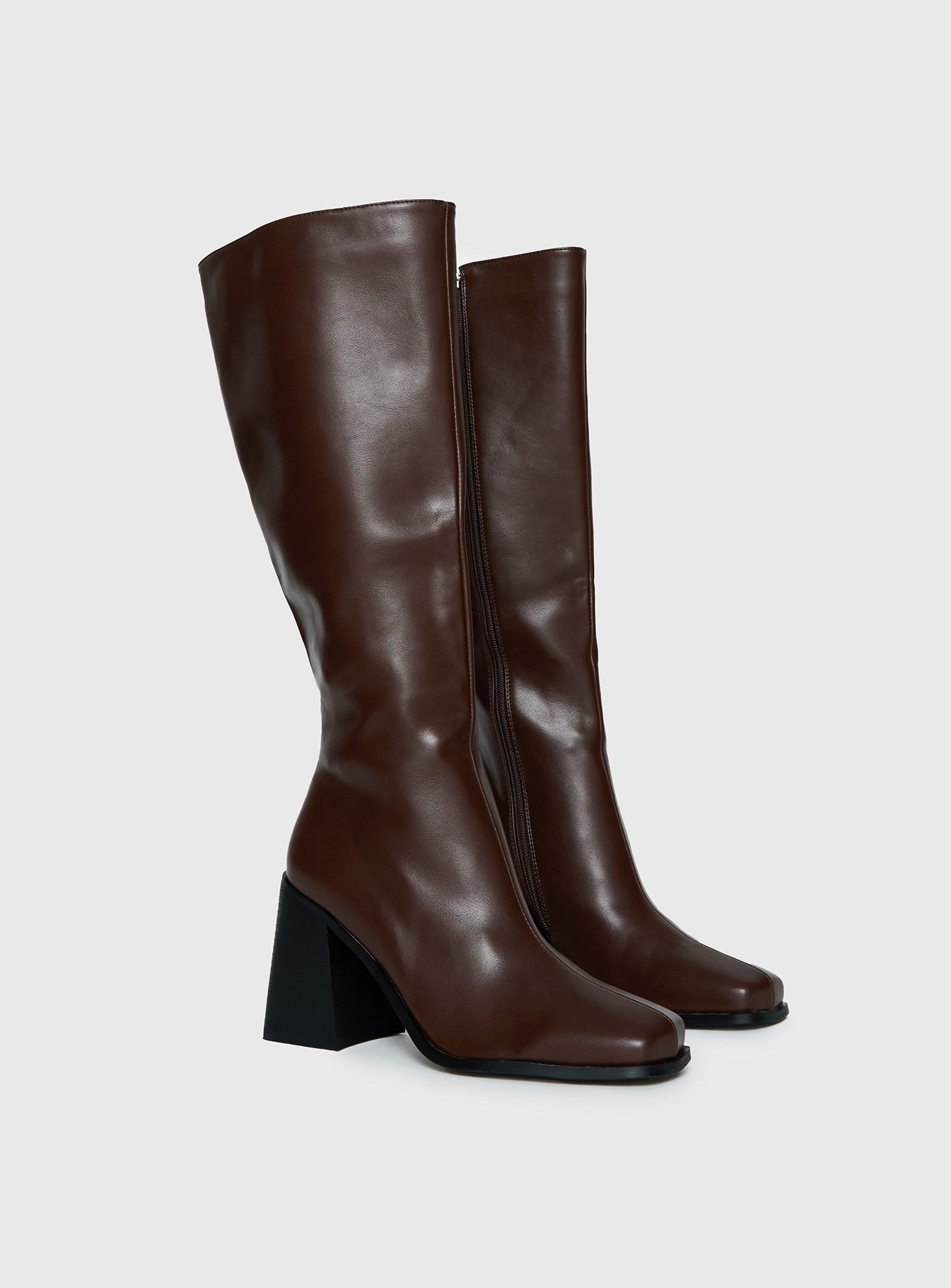 Renzo Knee High Boots Brown - Image 3