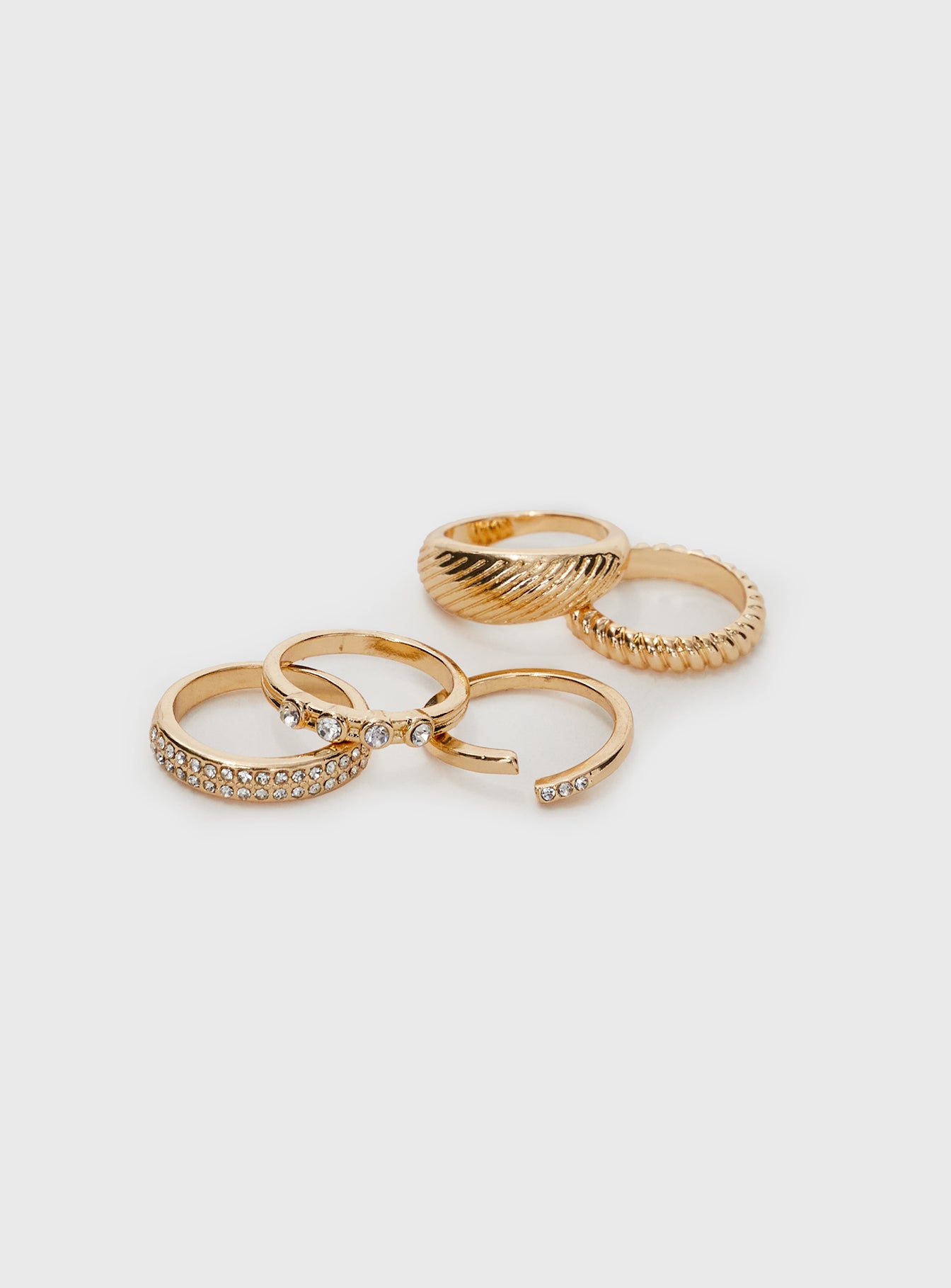 Satine Ring Pack Gold - Image 3