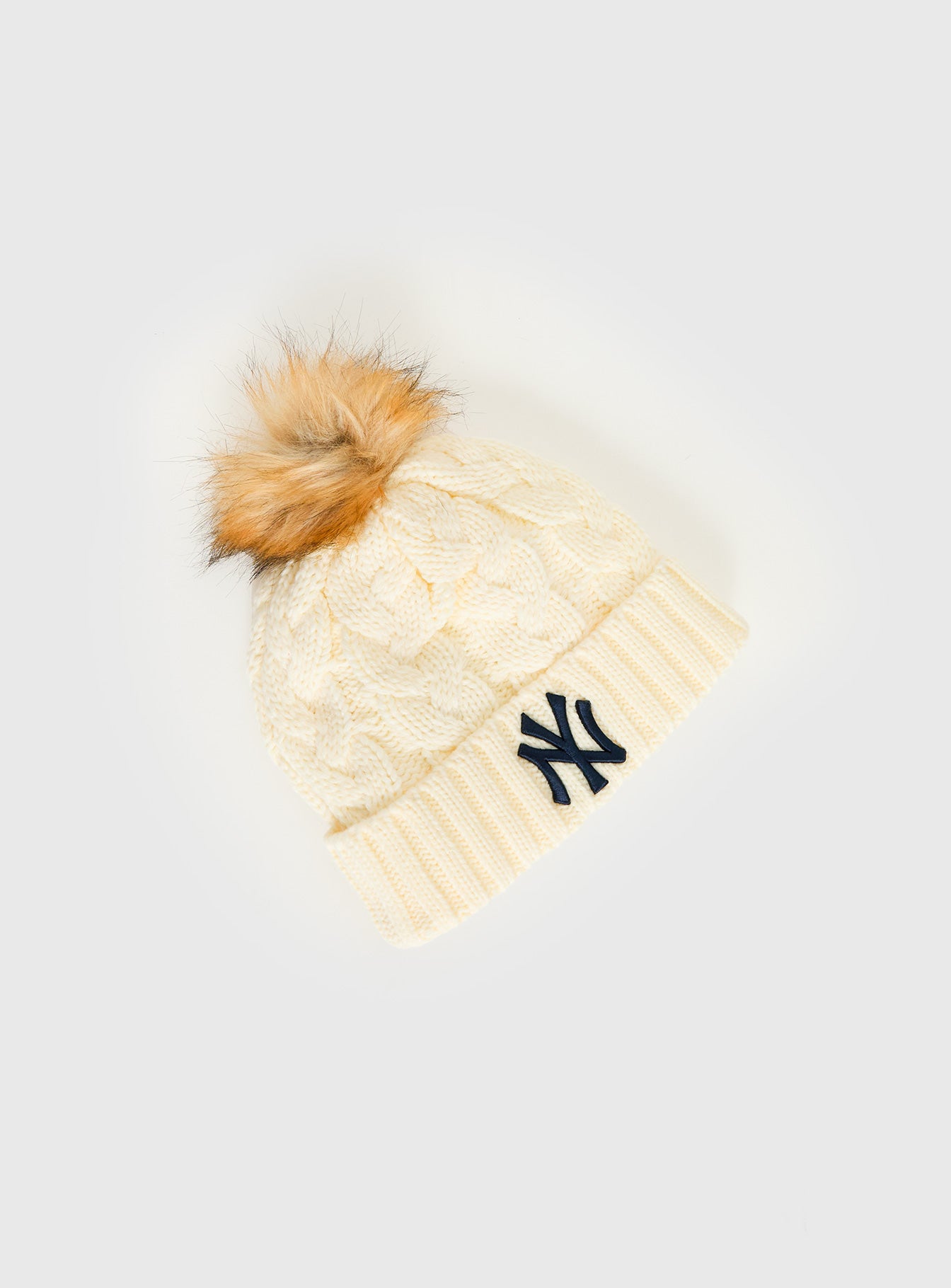 New York Yankees Knit Beanie Cream - Image 3