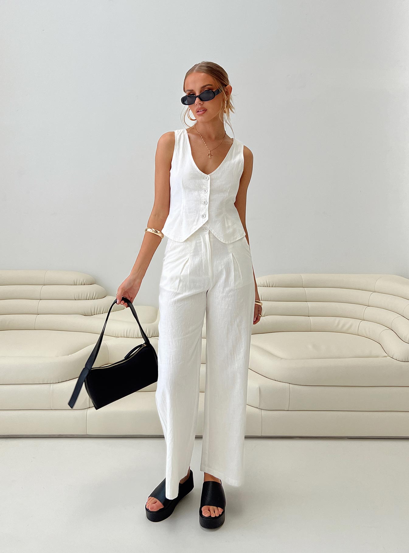 Sofi Vest Top Natural - Image 3