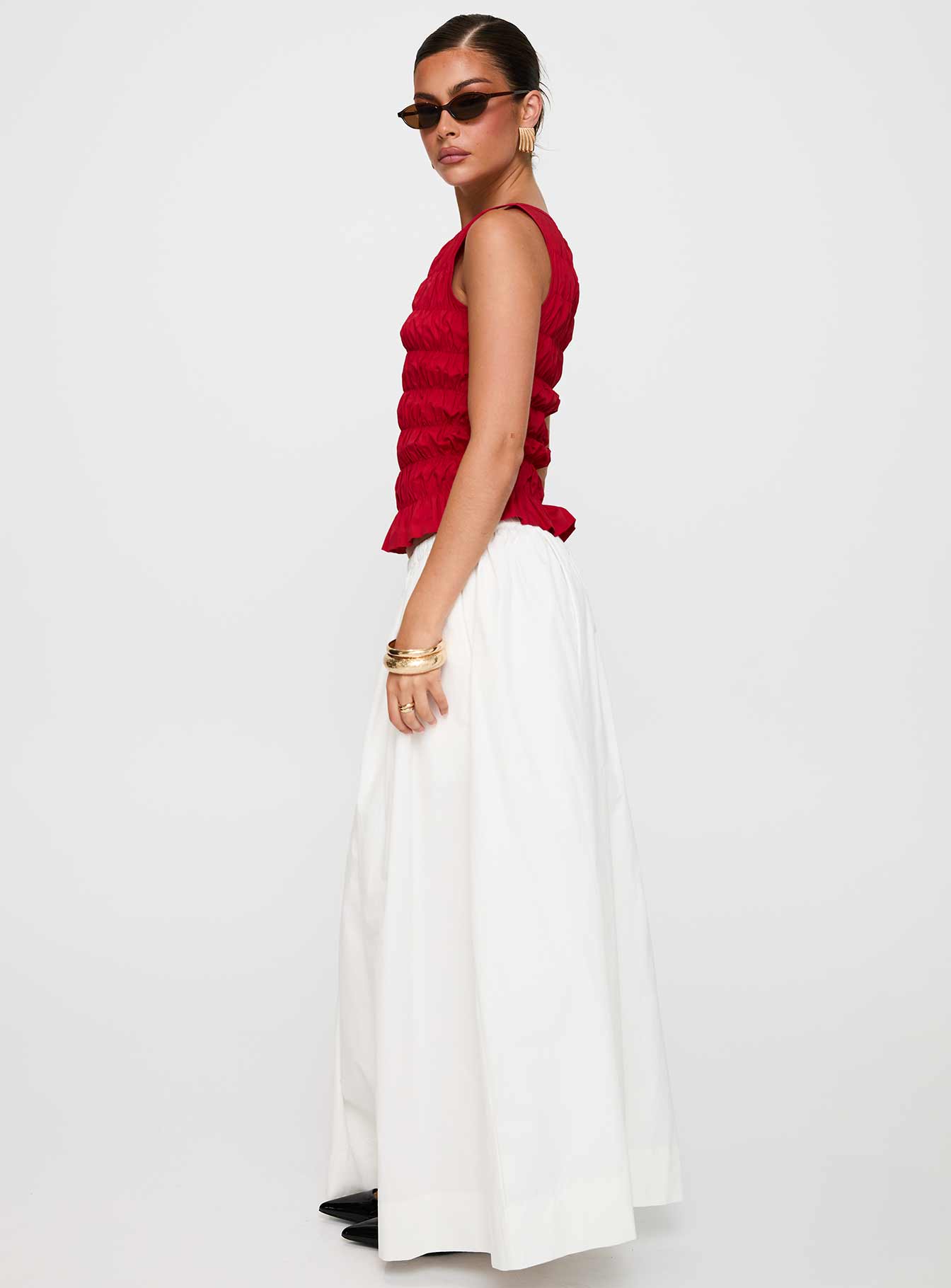 Felipa Maxi Skirt White - Image 4