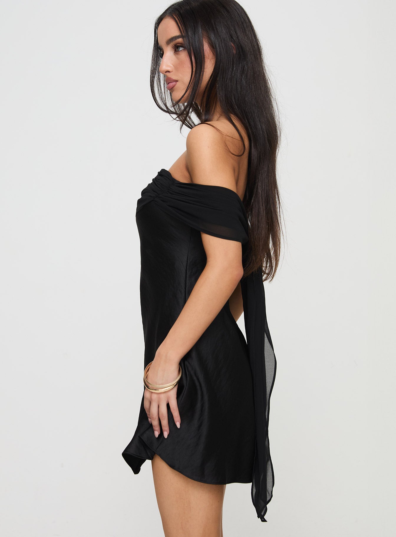 Adoration Mini Dress Black - Image 4