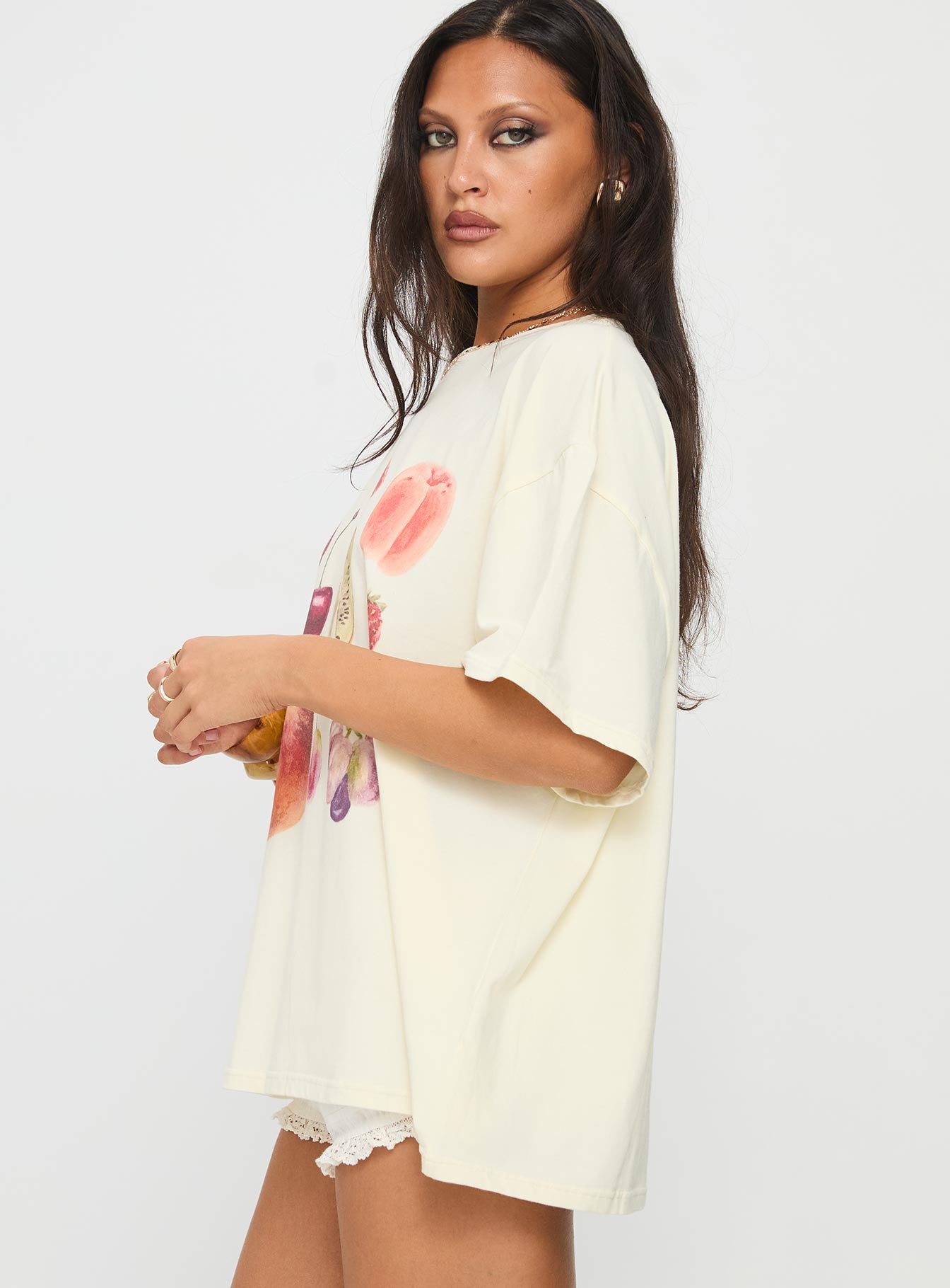 Farmers Pick Oversized Graphic Top Cream - Image 4