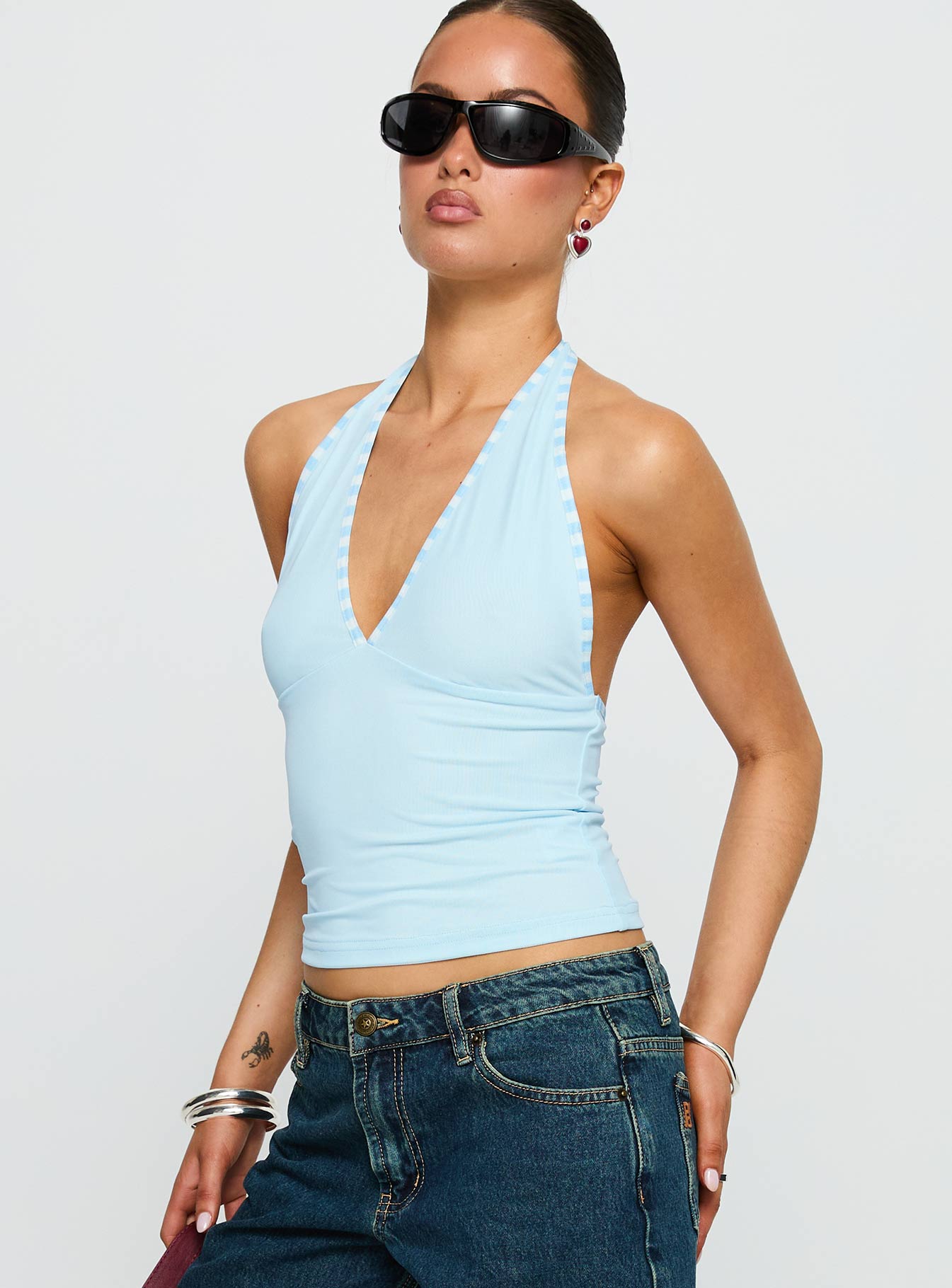 Mirabelle Top Blue - Image 4