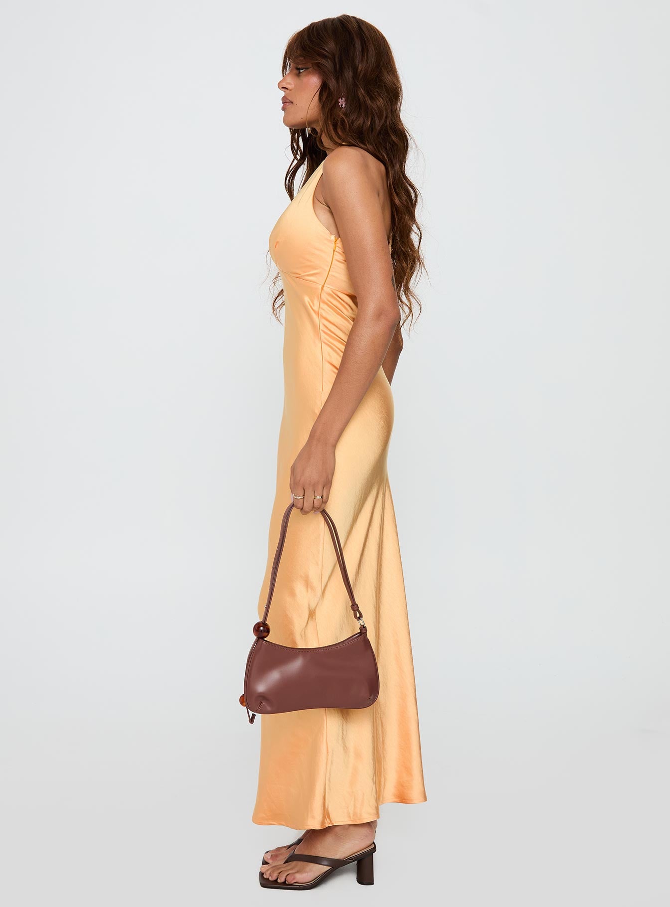 Good For You Halter Maxi Dress Orange - Image 3