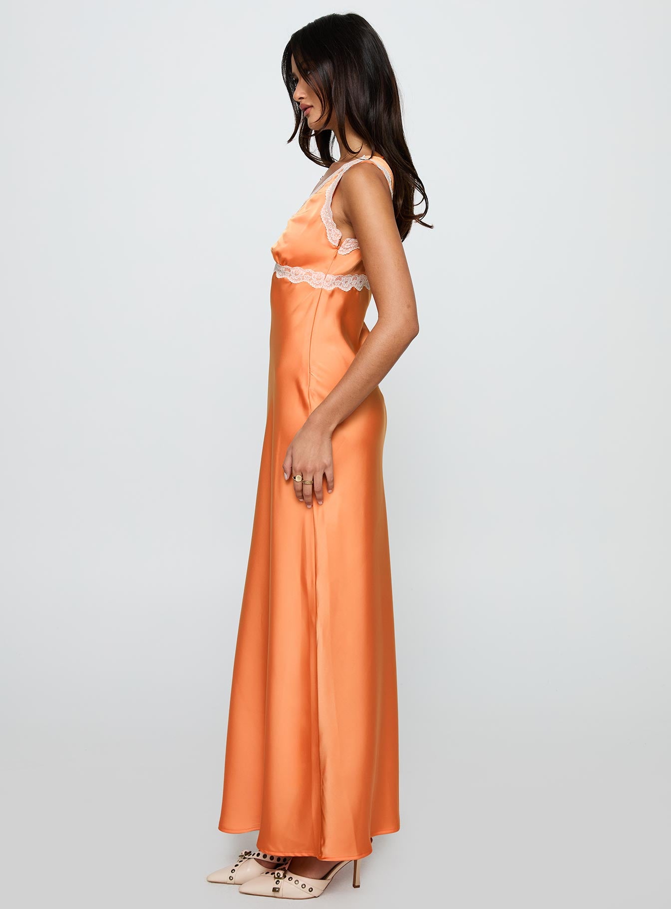Natassja Maxi Dress Orange - Image 3