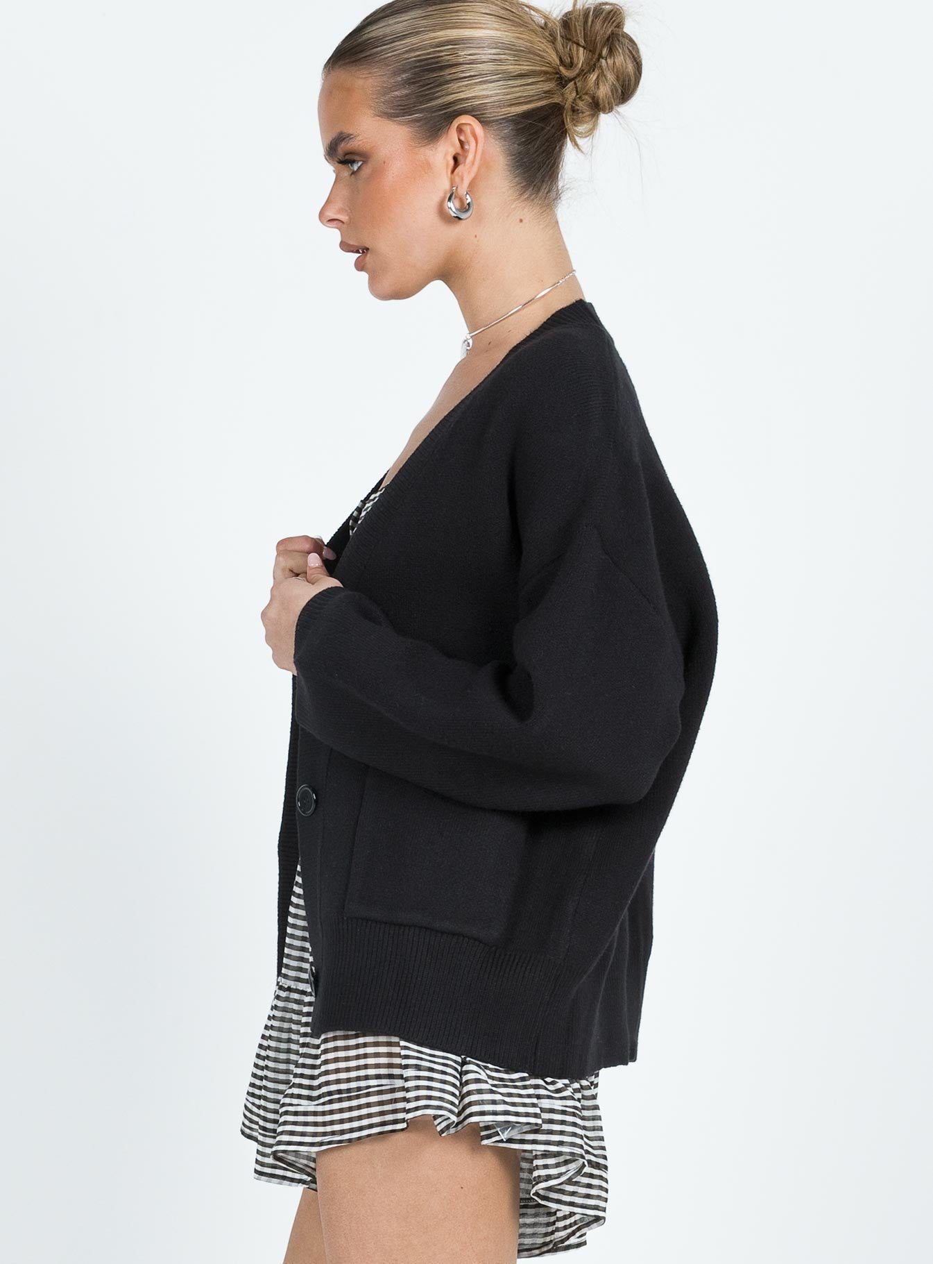 Burke Cardigan Black - Image 6