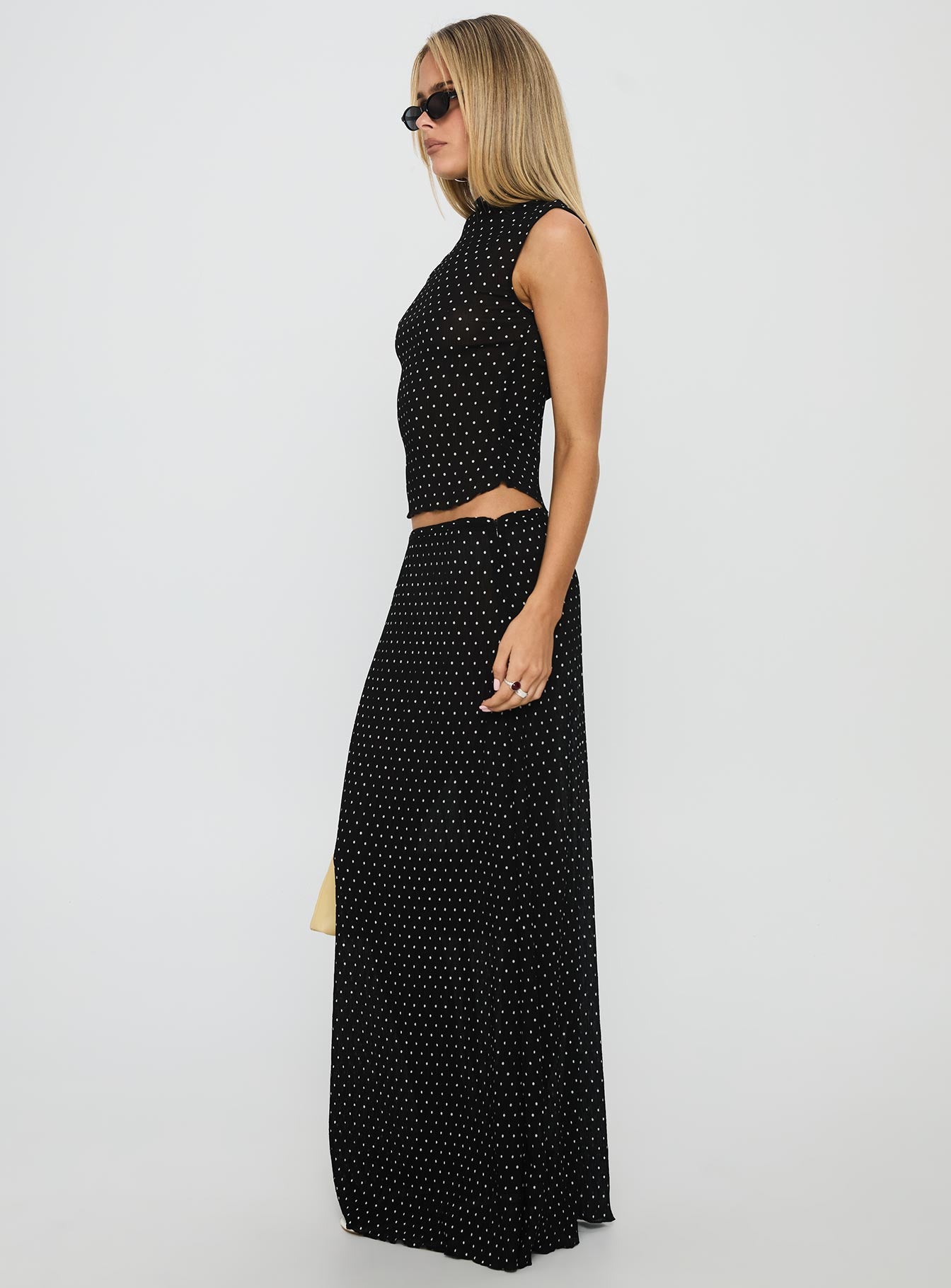 Ford Maxi Skirt Onyx Polka - Image 4