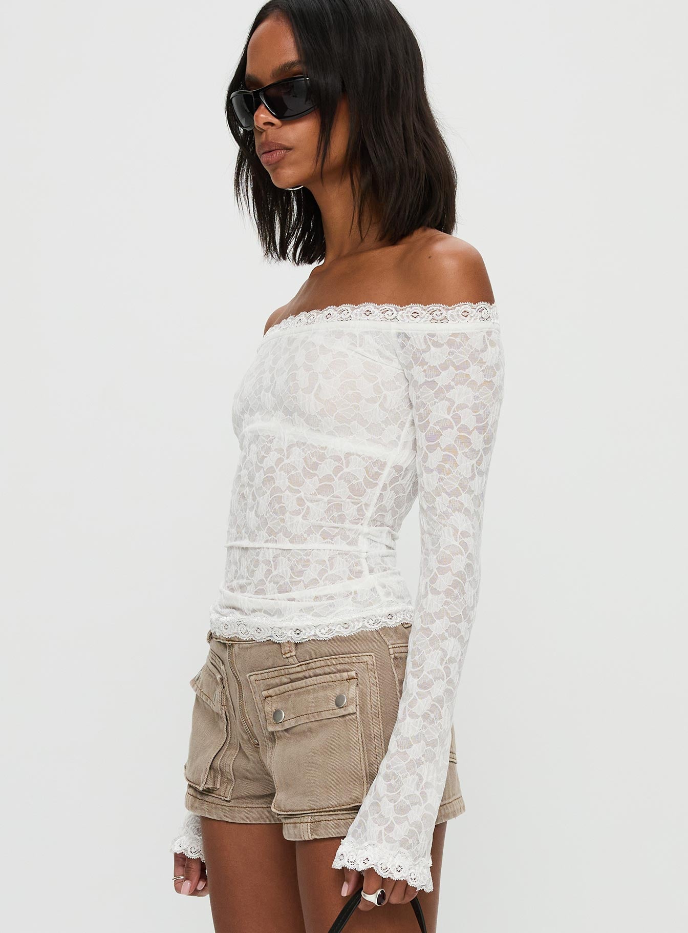 Mochapella Off The Shoulder Top White - Image 4