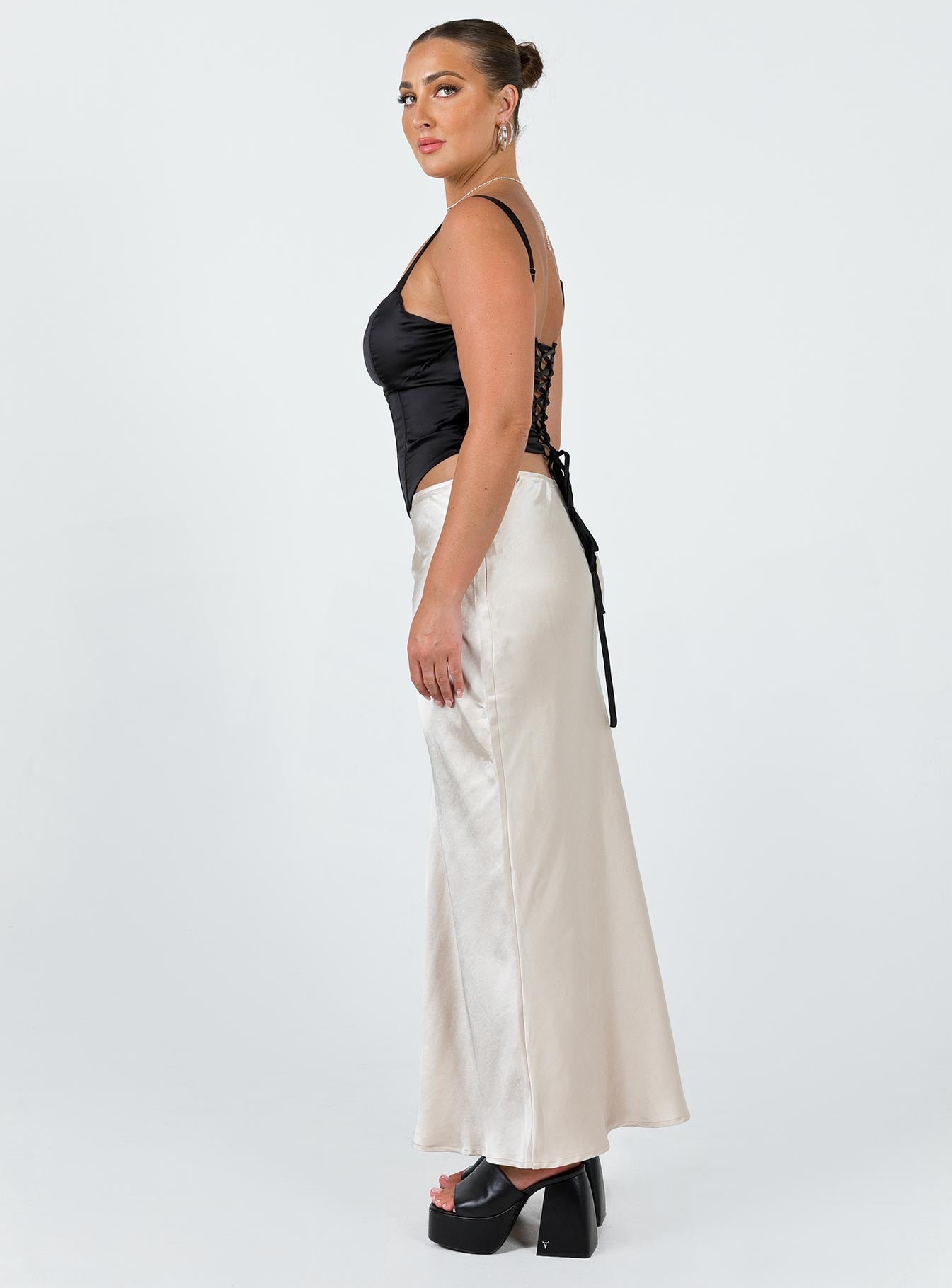Haley Maxi Skirt Champagne - Image 5