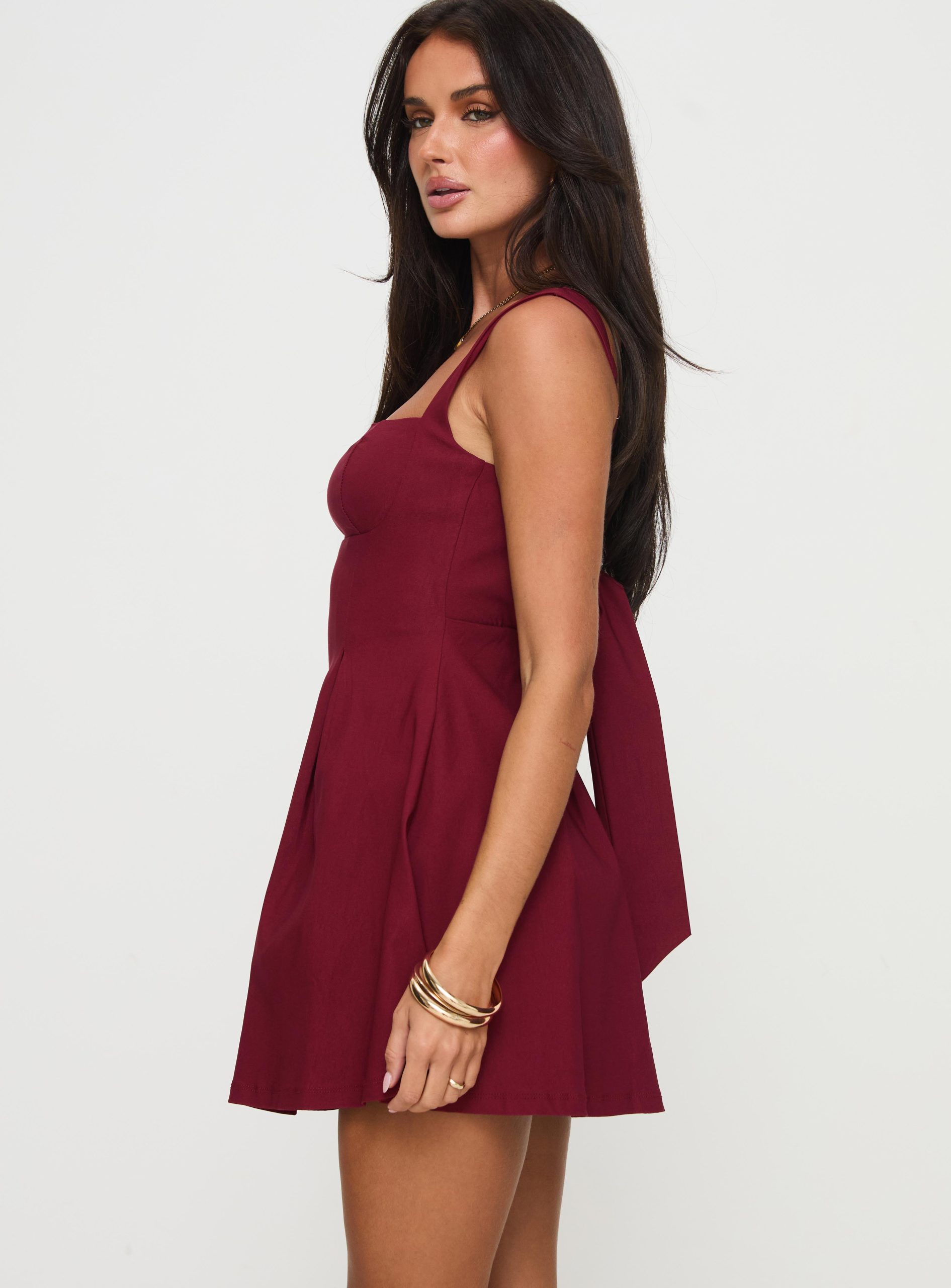 Xanthus Mini Dress Red - Image 3