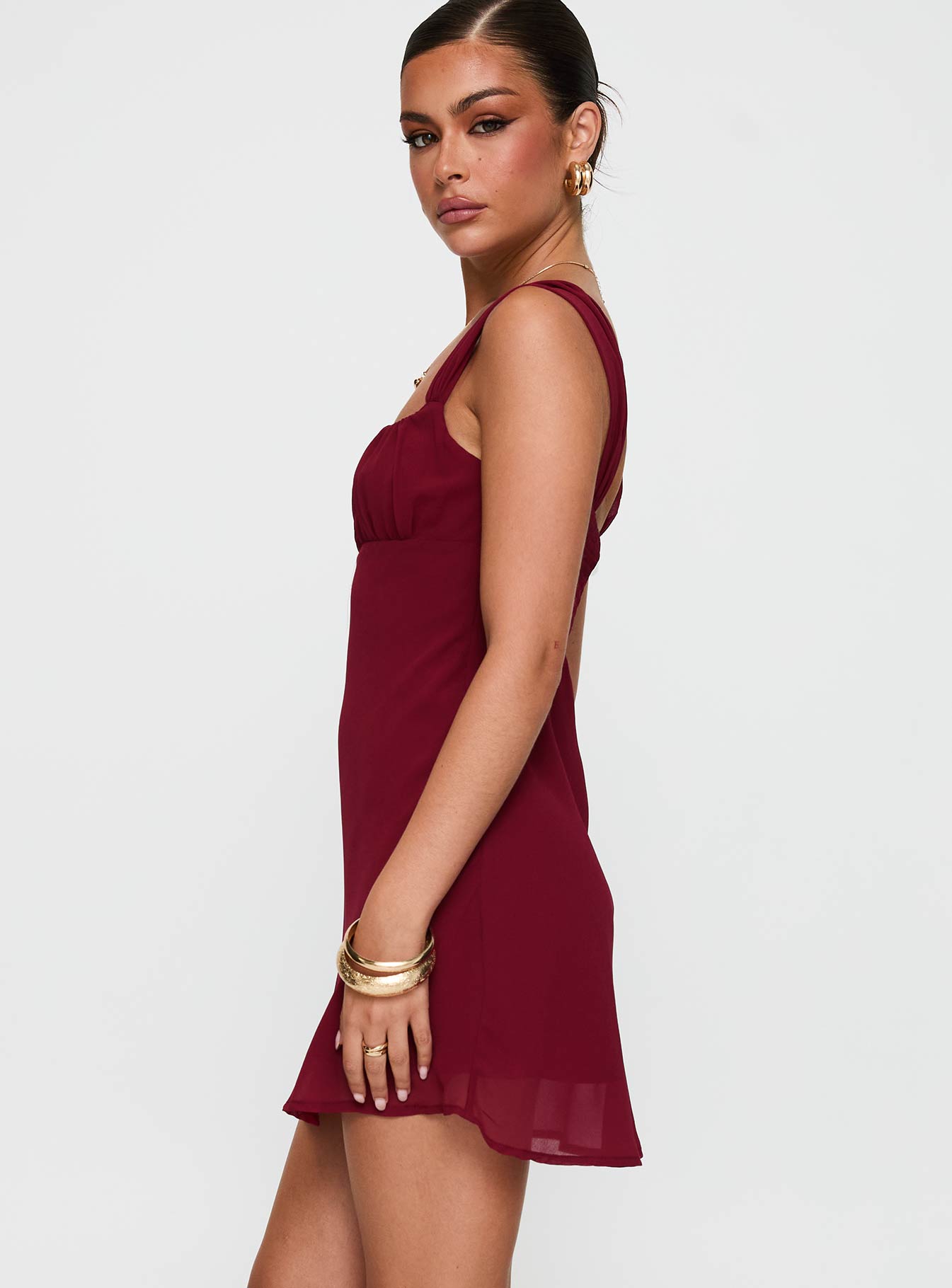 Solasta Mini Dress Red - Image 3