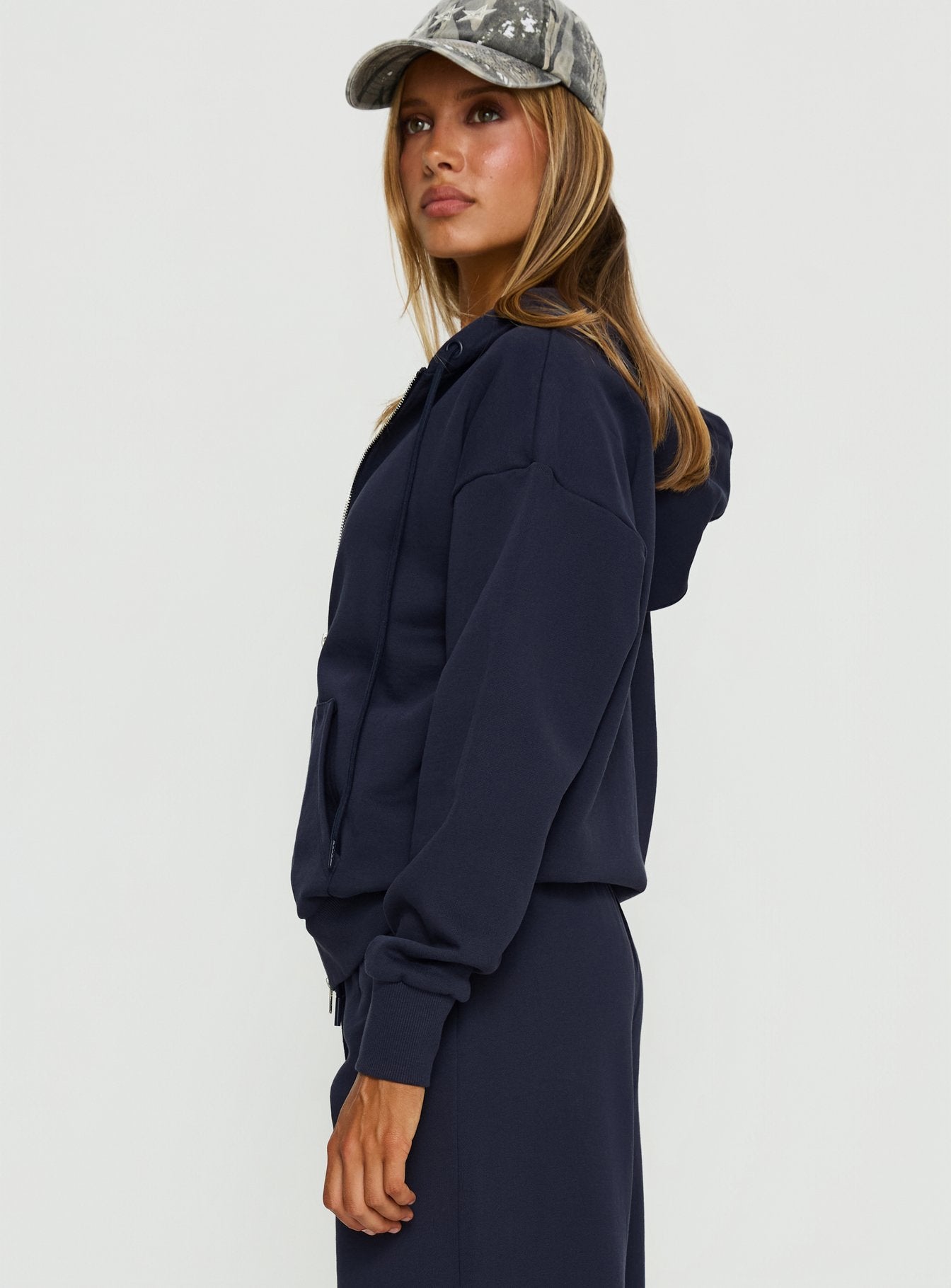 All Day Oversized Hoodie Navy - Image 4