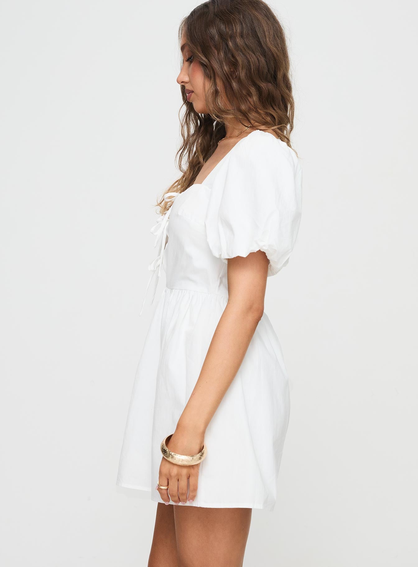 Kreamy Mini Dress White - Image 4