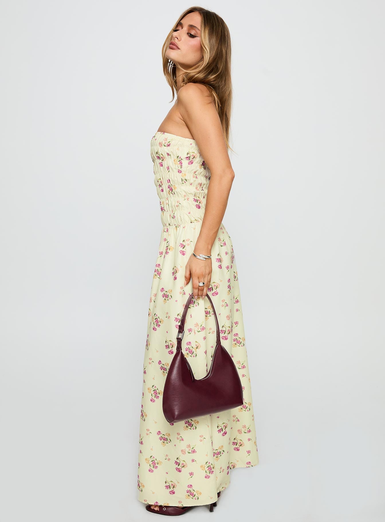 Human Nature Strapless Maxi Dress Multi Floral - Image 3