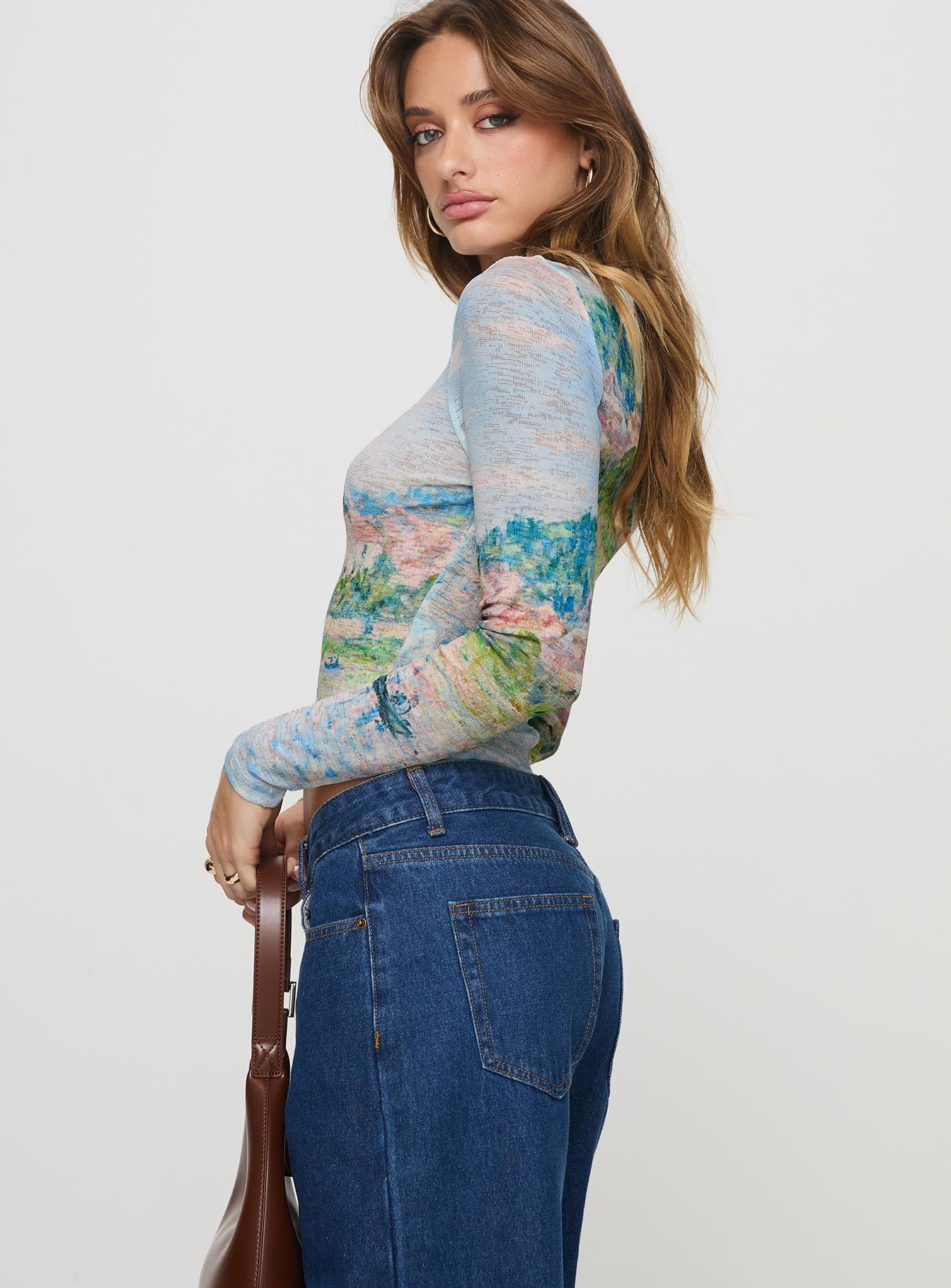 Castle On The Hill Long Sleeve Top Multi - Image 4