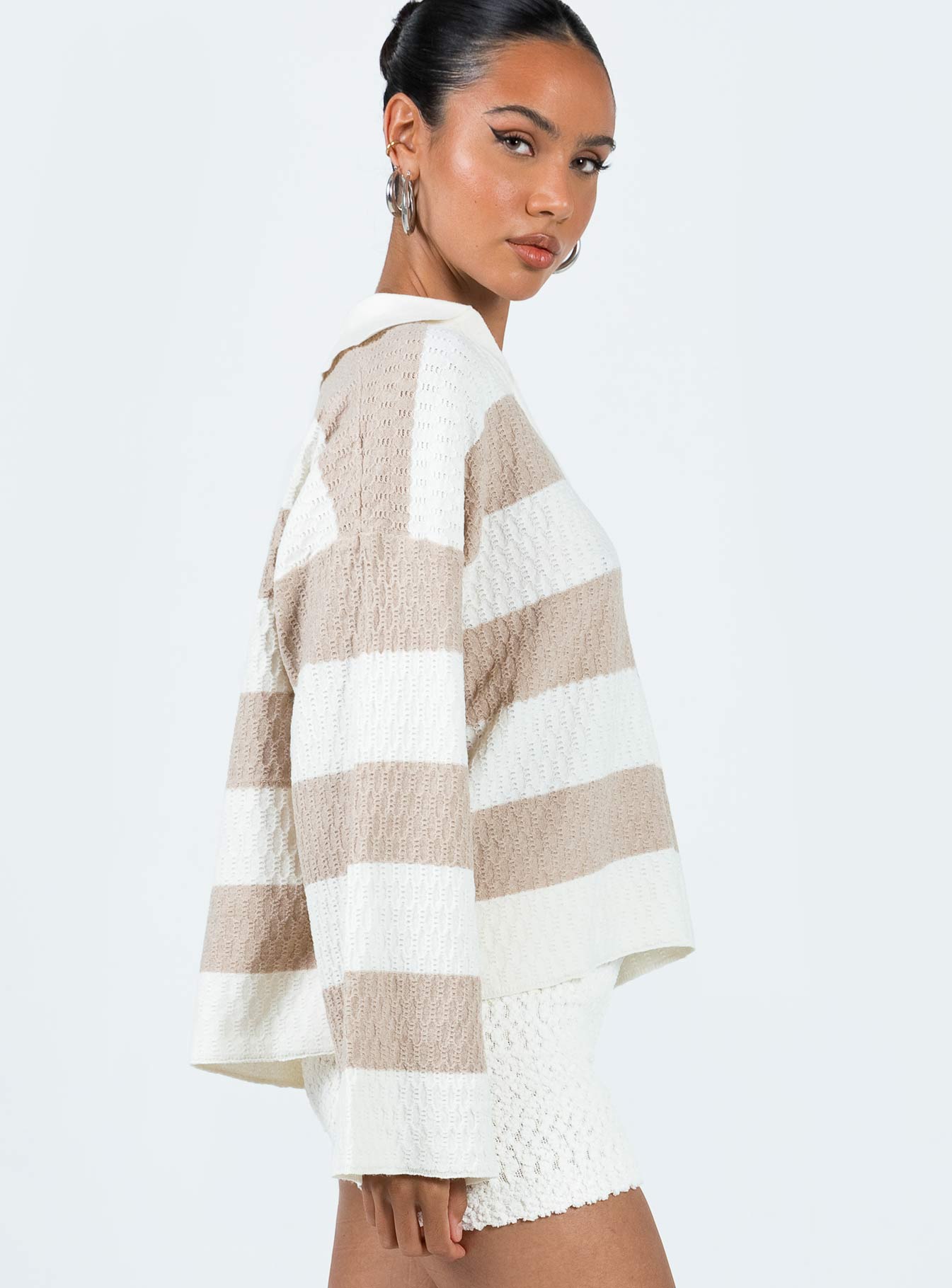 Rick Sweater Whitebeige - Image 4