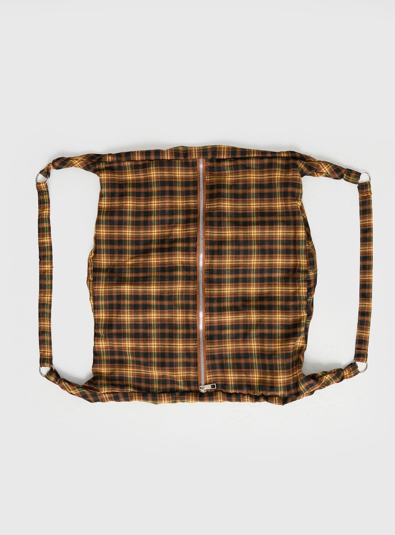 Catch Up Oversized Tote Bag Yellow Check - Image 4
