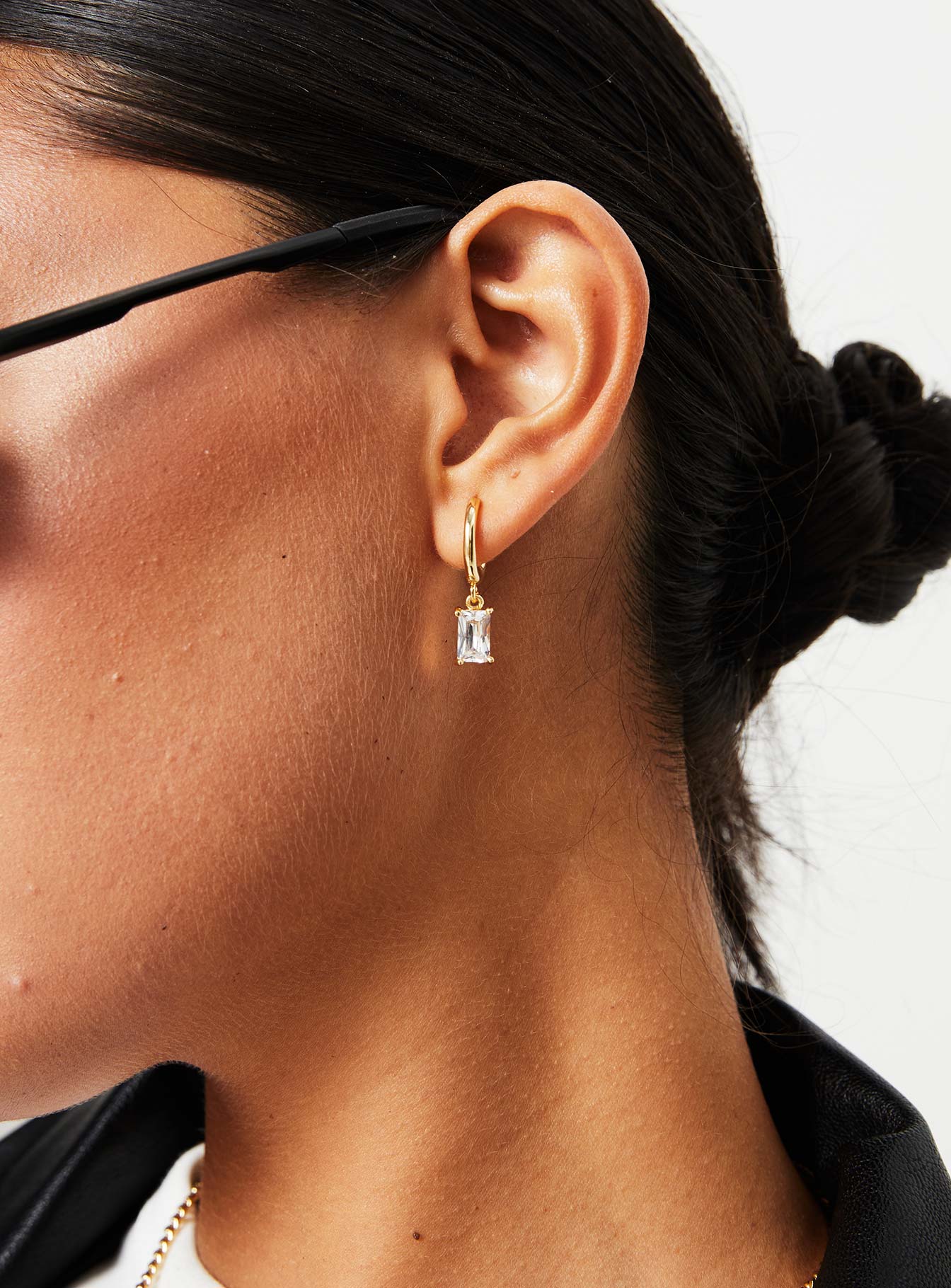 Carlington Gold Plated Teardrop Earrings Gold - Image 4