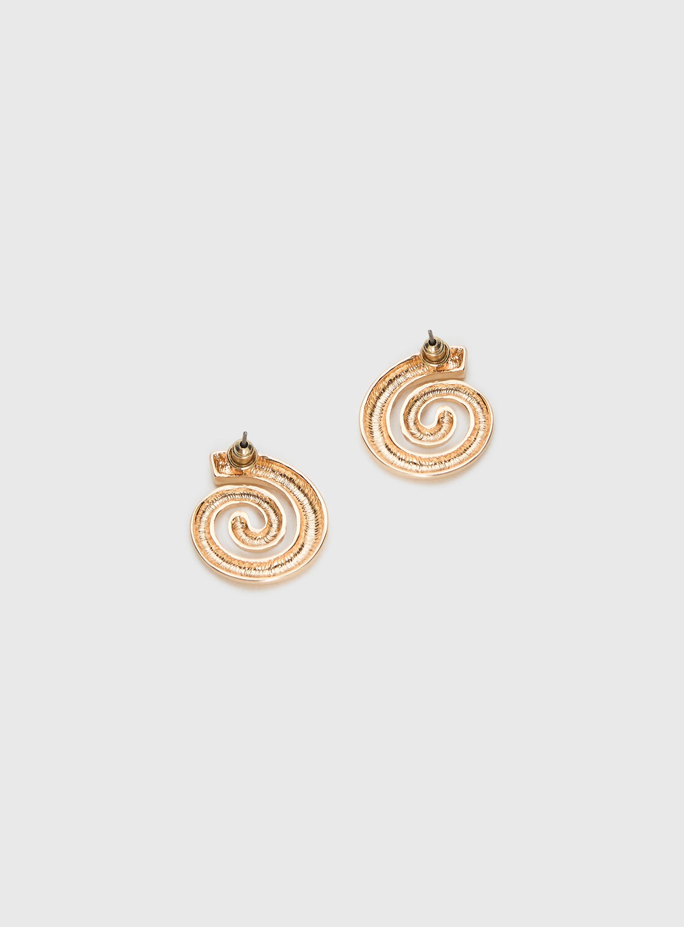 Ameleah Spiral Earrings Gold - Image 4
