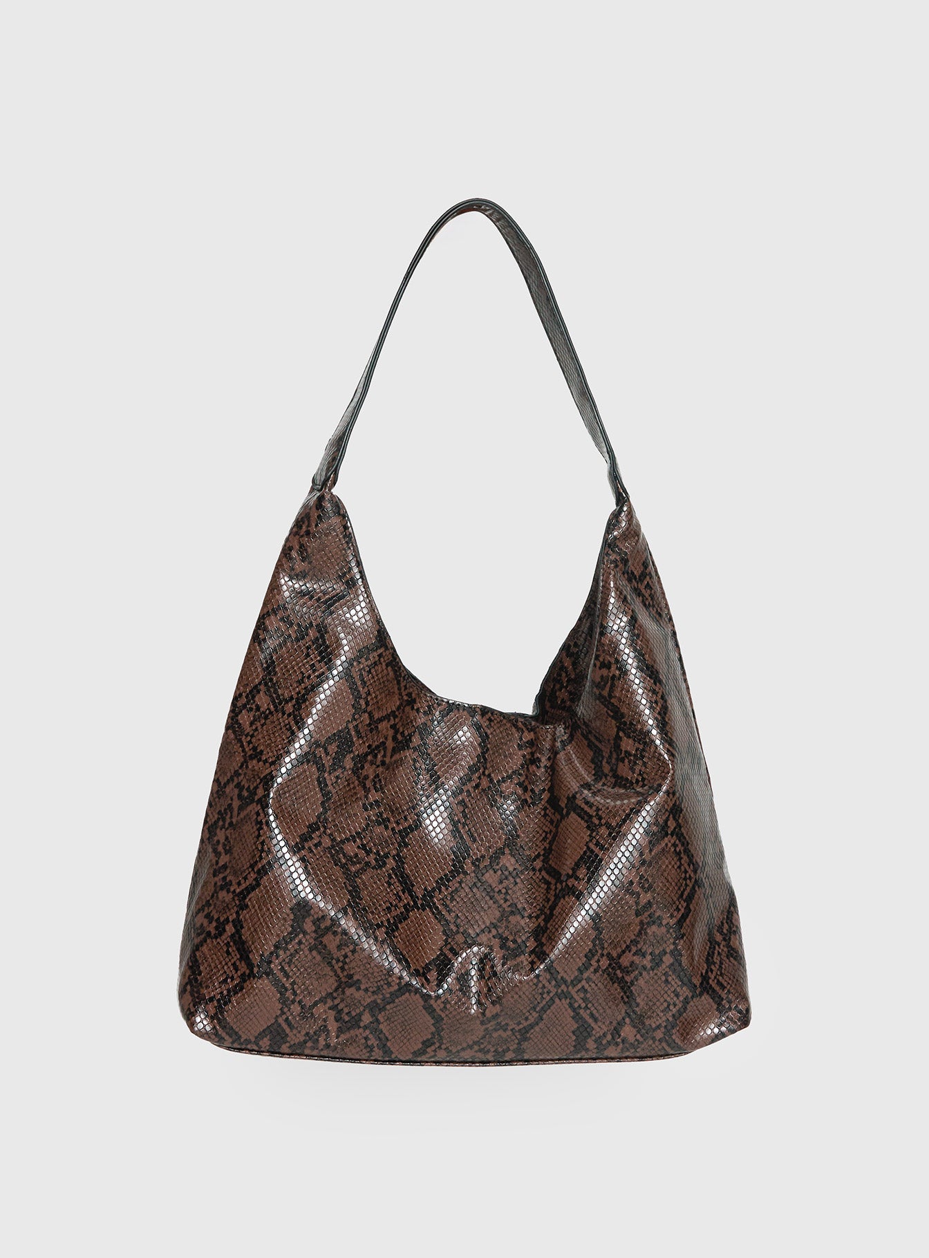 Peta Jain Jami Slouch Bag Chocolate Snake - Image 4