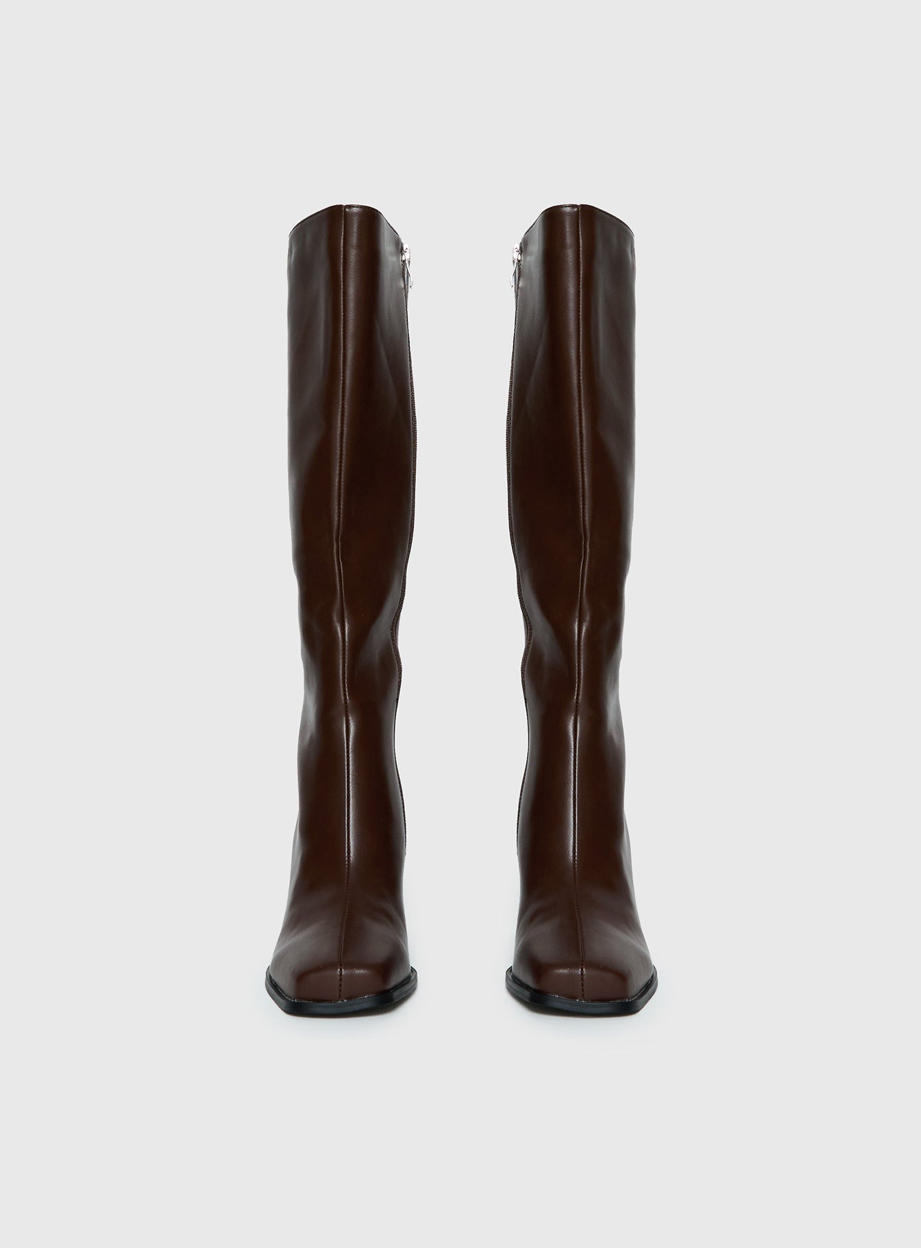 Renzo Knee High Boots Brown - Image 4