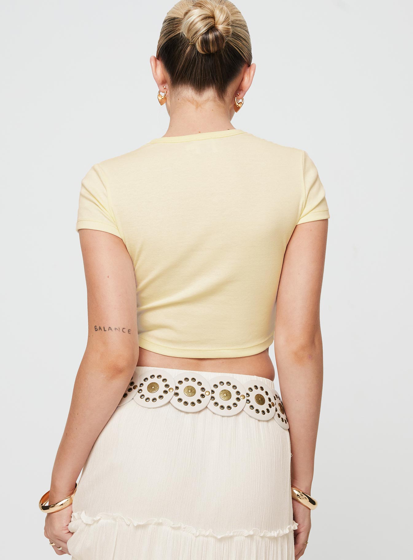 Continental Vacay Baby Tee Cream - Image 8