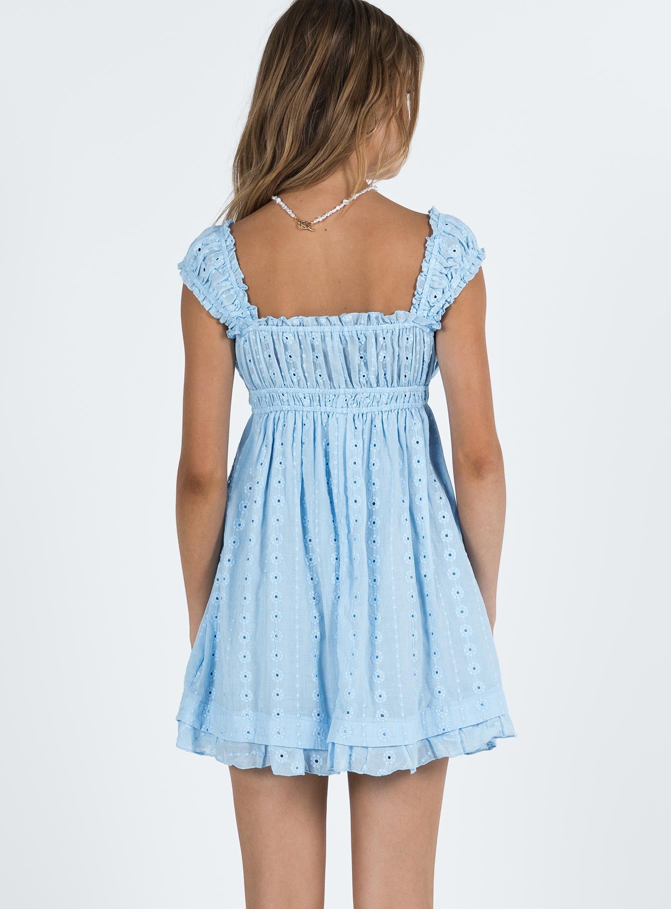 Carlita Mini Dress Blue - Image 5