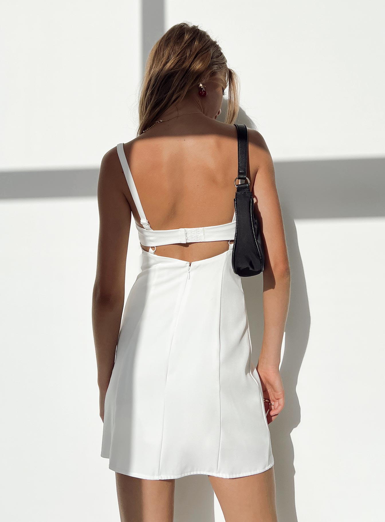 Briana Mini Dress White - Image 4