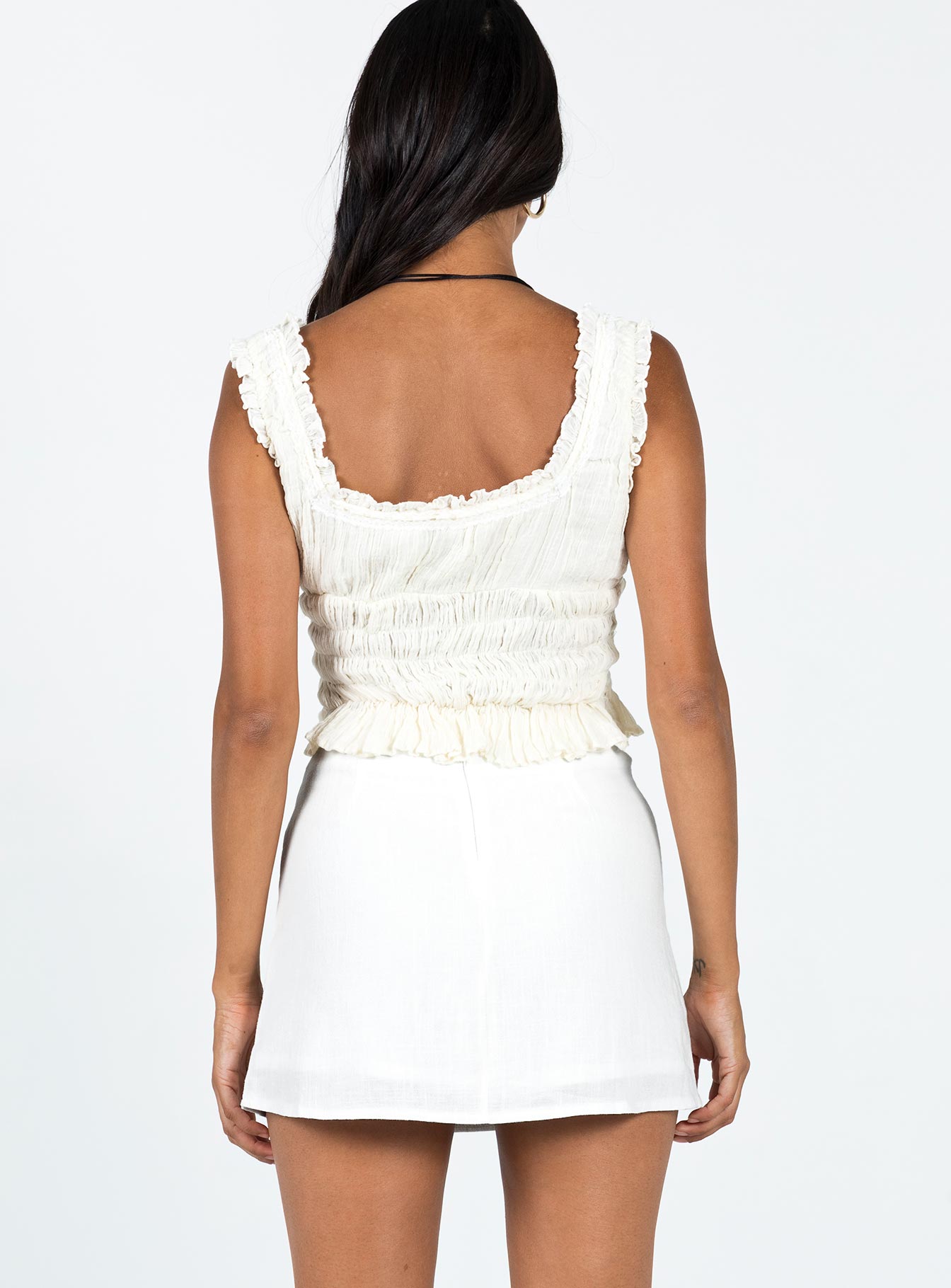 Selby Mini Skirt White - Image 4