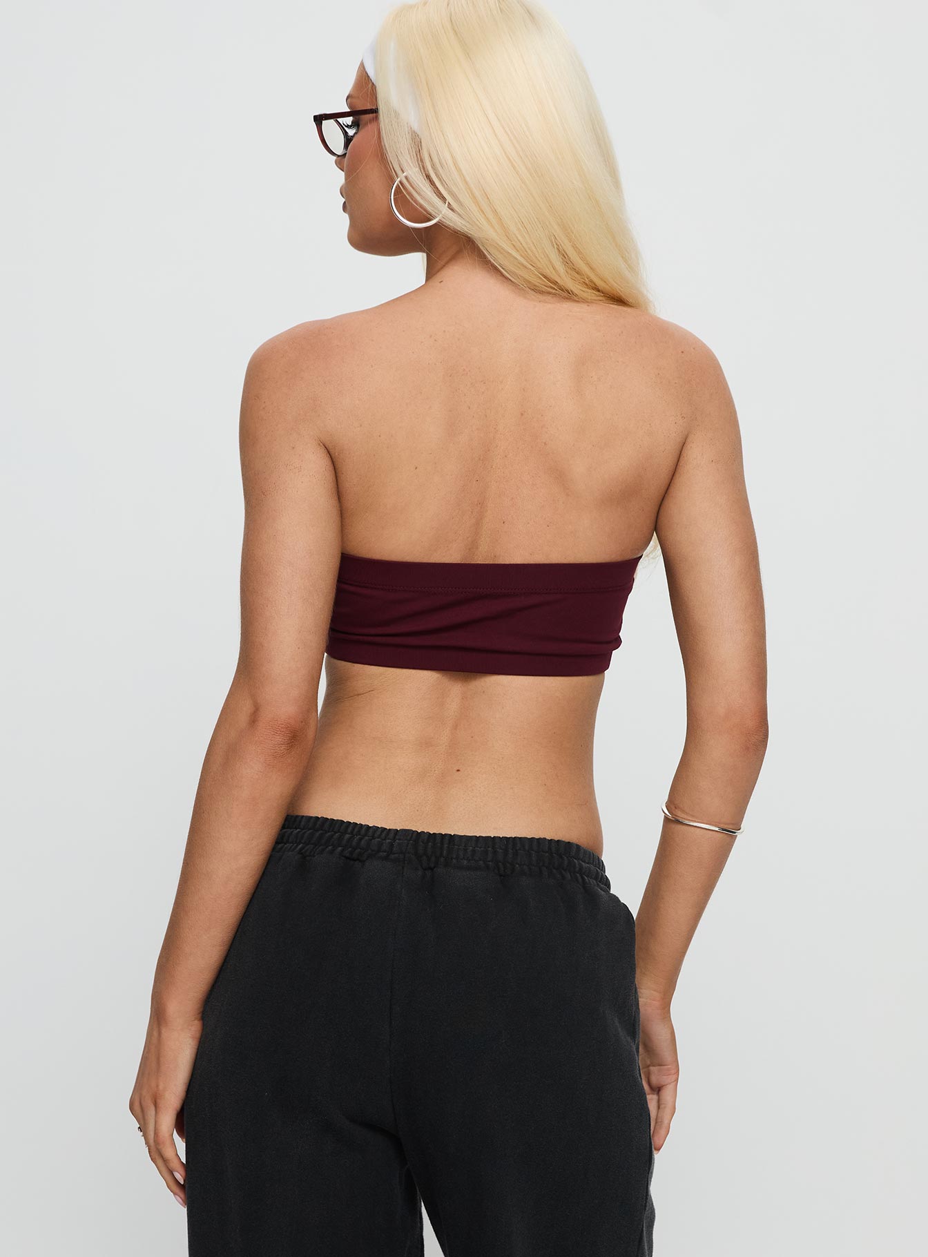 Asu Bandeau Top Maroon - Image 5