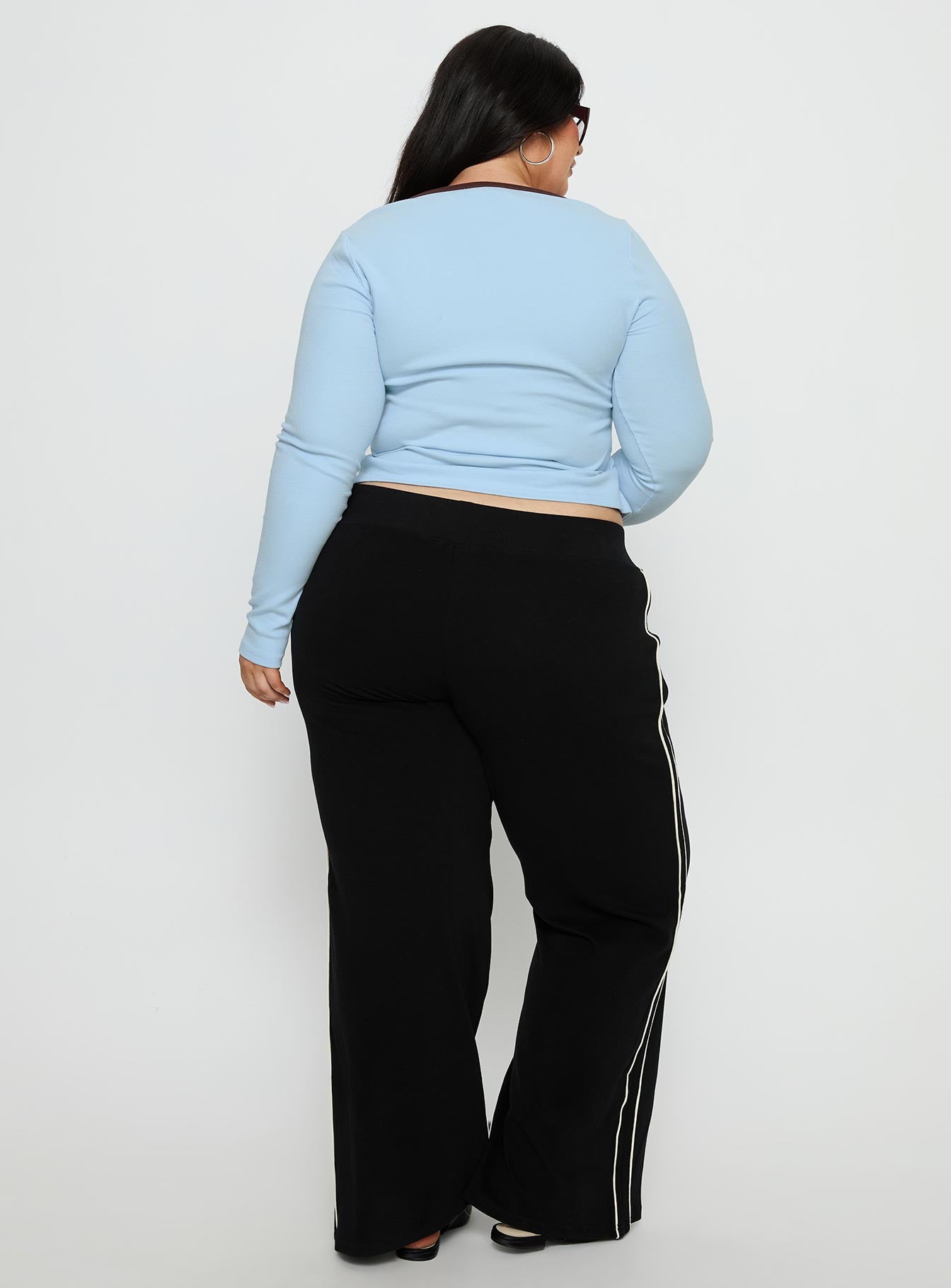 Ascenda Straight Leg Track Pant Black Curve - Image 4