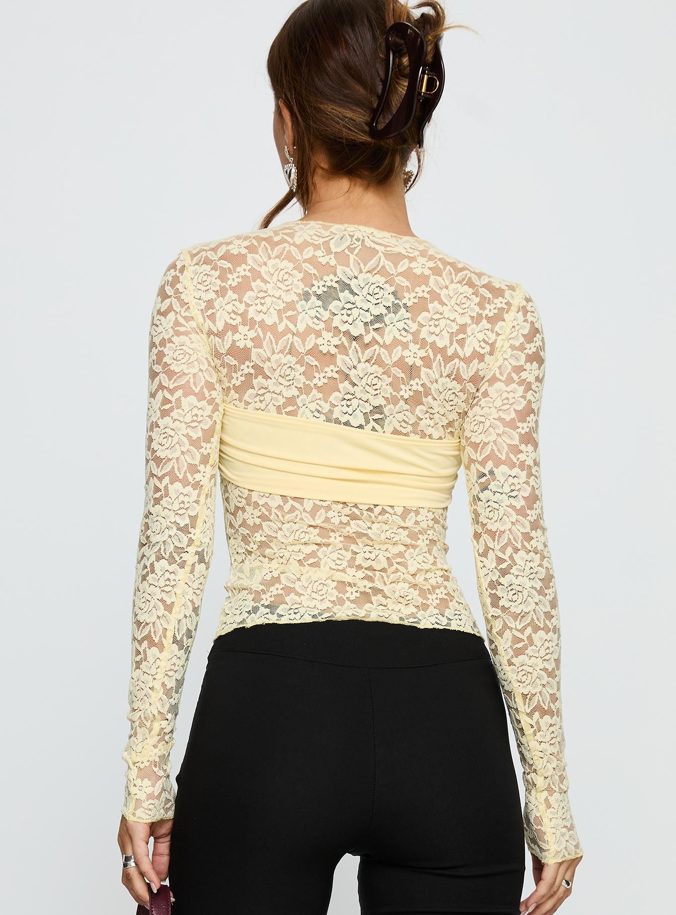 Midnight Long Sleeve Top Vanilla Custard - Image 5