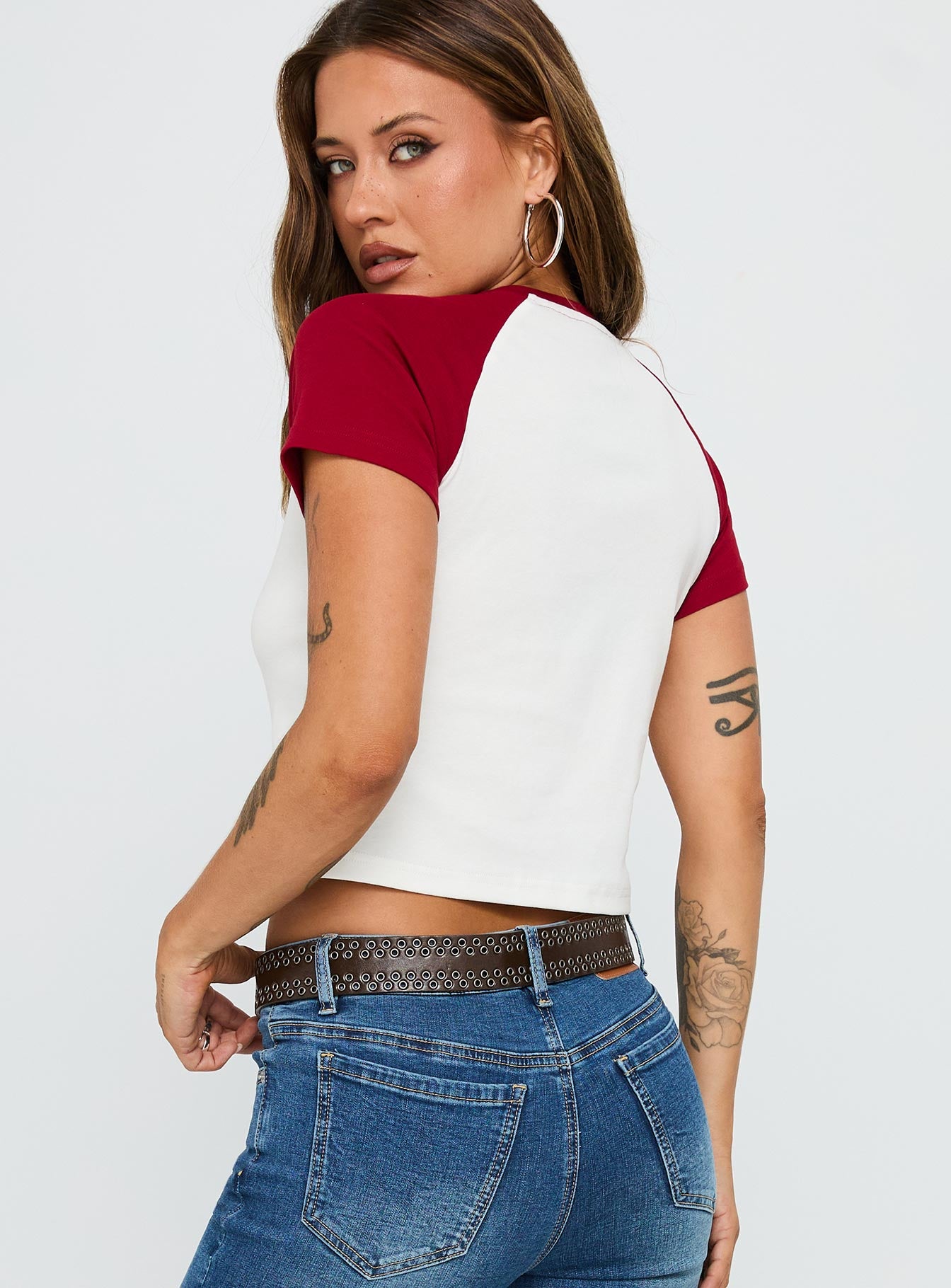 Let Rock Rule Graphic Top White Red - Image 4