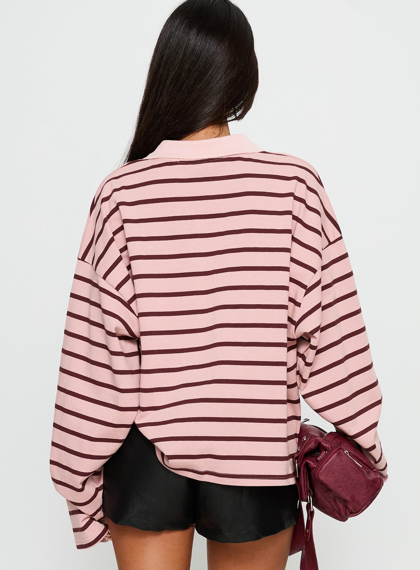 Rebels Jersey Burgundy Blush Stripe - Image 5