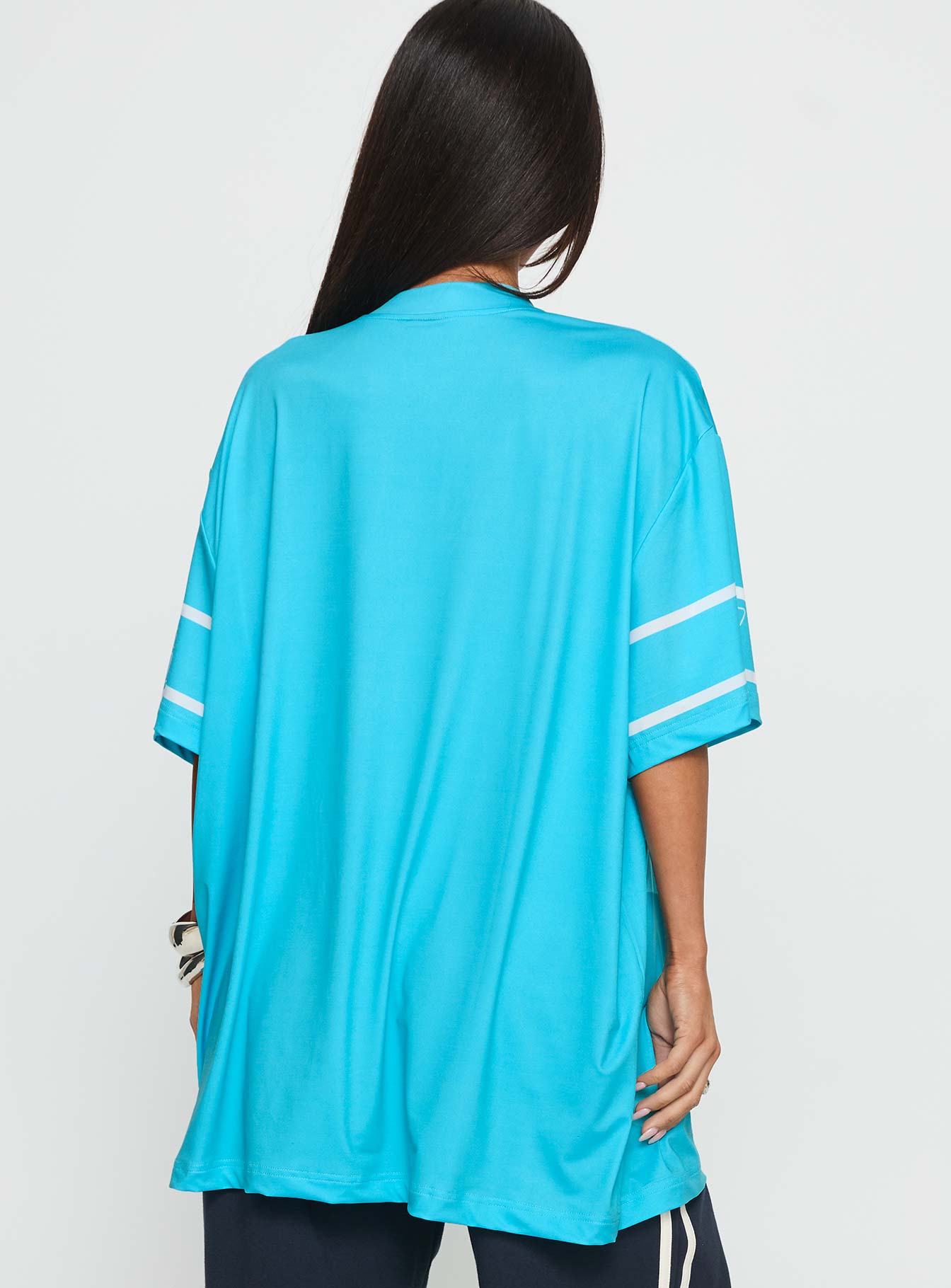New Yorker 58 Oversized Graphic Jersey Tee Blue - Image 4