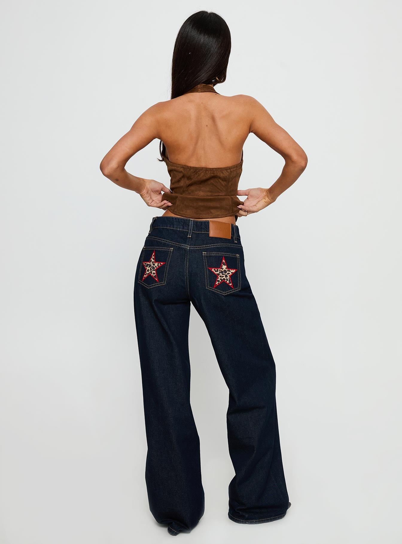 Favourite Reference Mid Rise Straight Leg Jeans Dark Indigo - Image 5