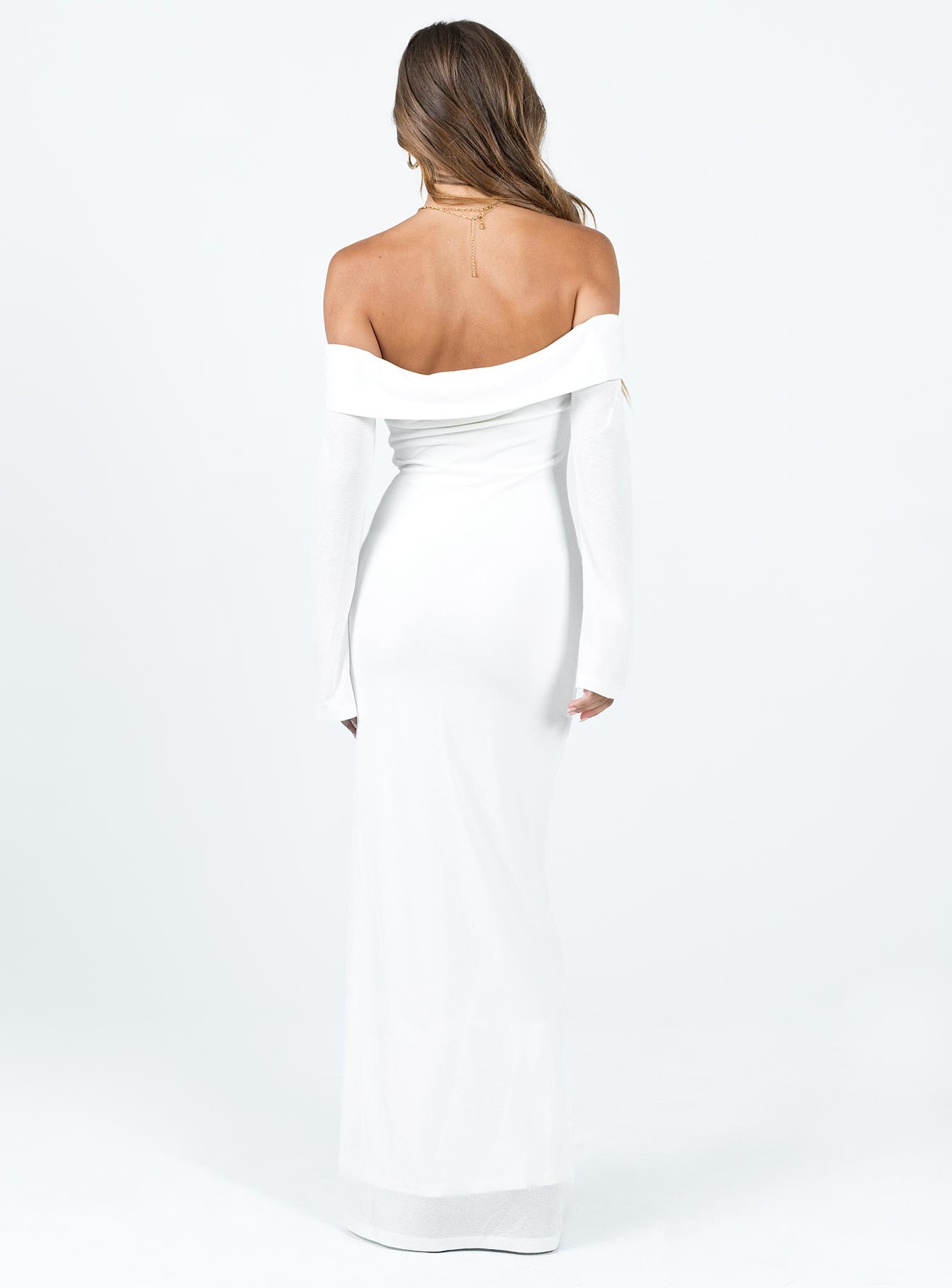 Maida Maxi Dress White - Image 5