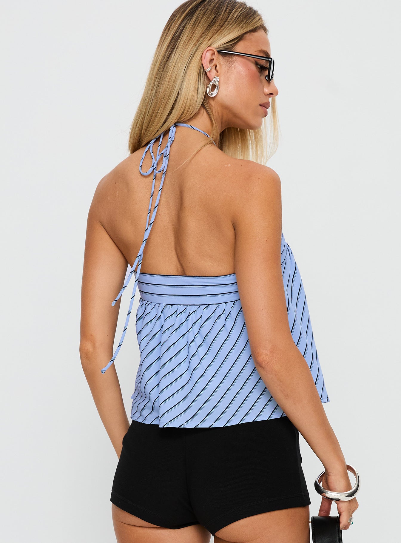 Moonlit Top Blue Stripe - Image 5